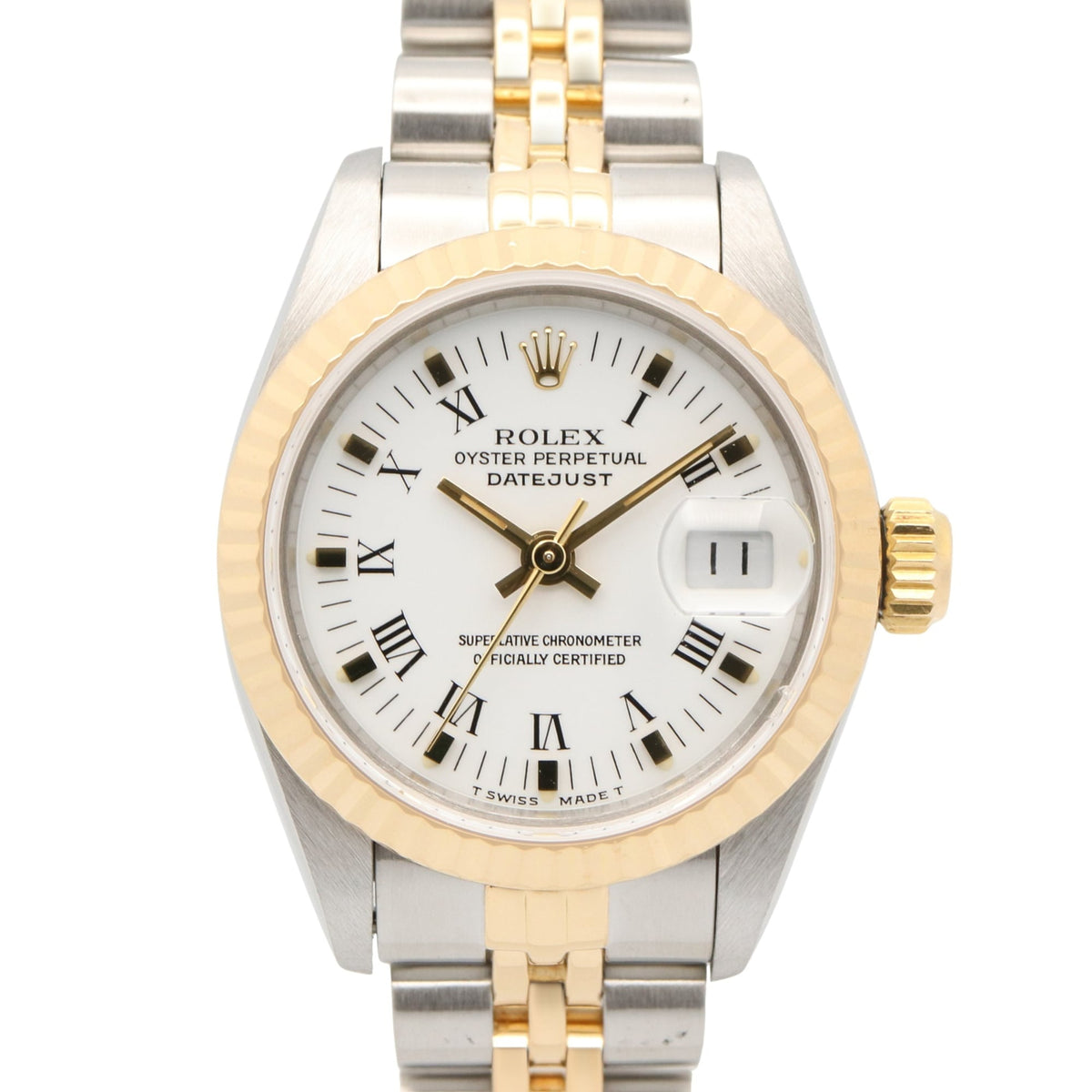 Rolex Datejust S-series 18K ( 69173 White Dial 26mm Watch