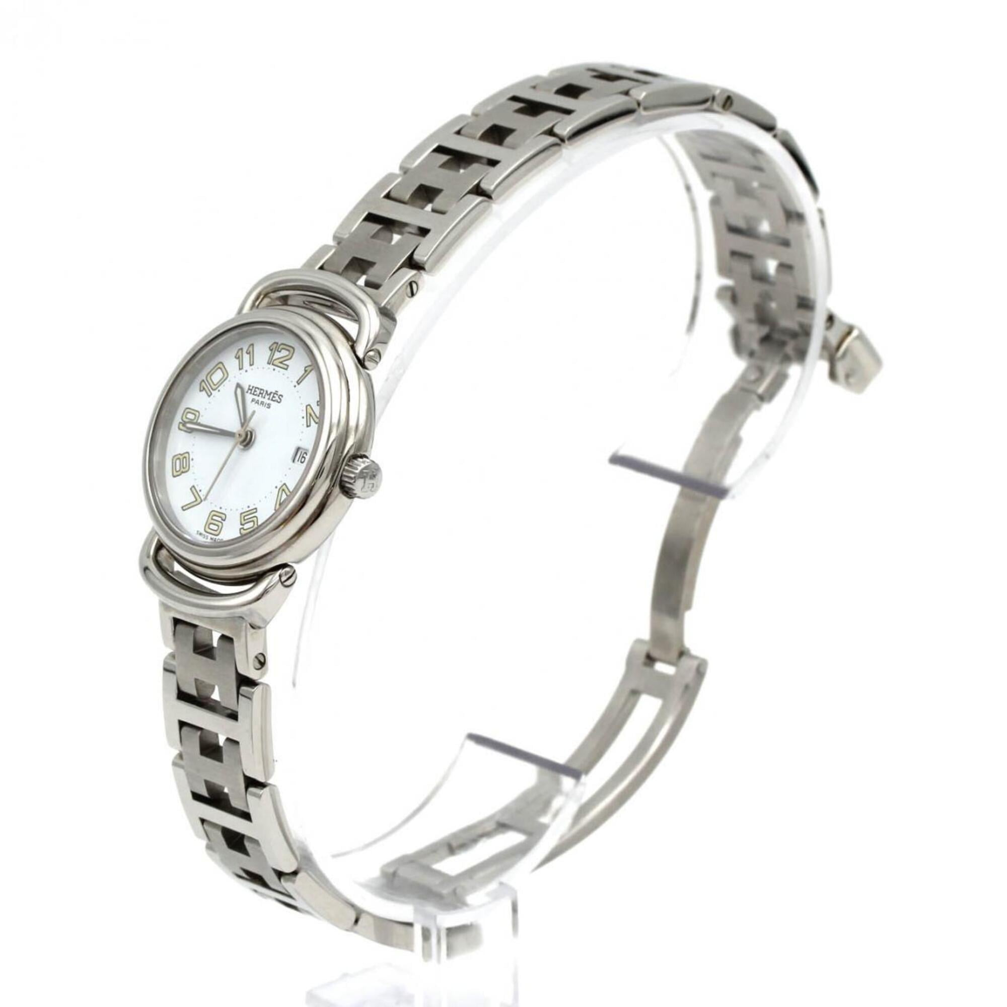 Montre Hermès Pullman PU2.210 Blanc avec cadran de 25 mm