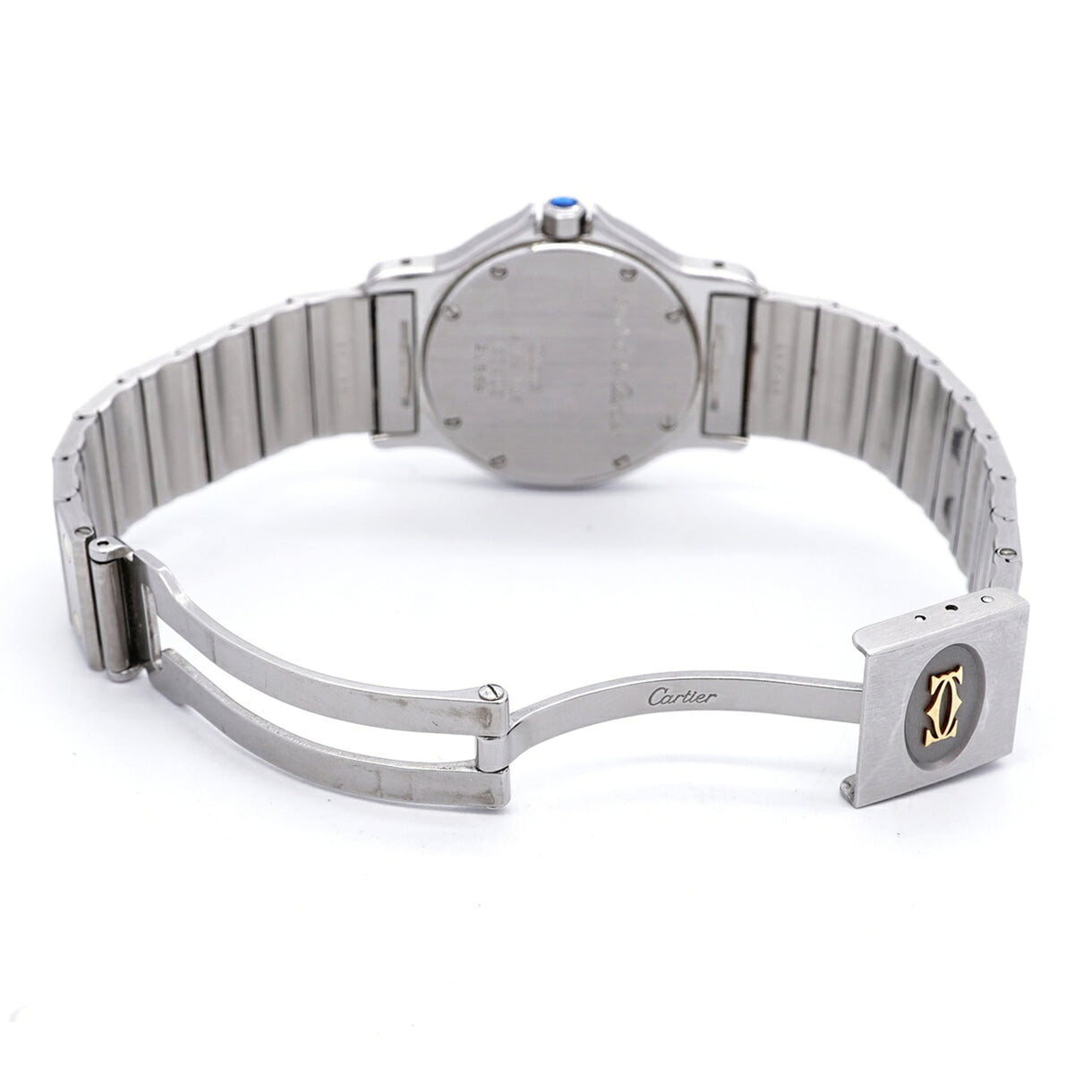 Cartier Santos Octagon LM 187902 Ivory Dial 28mm Watch