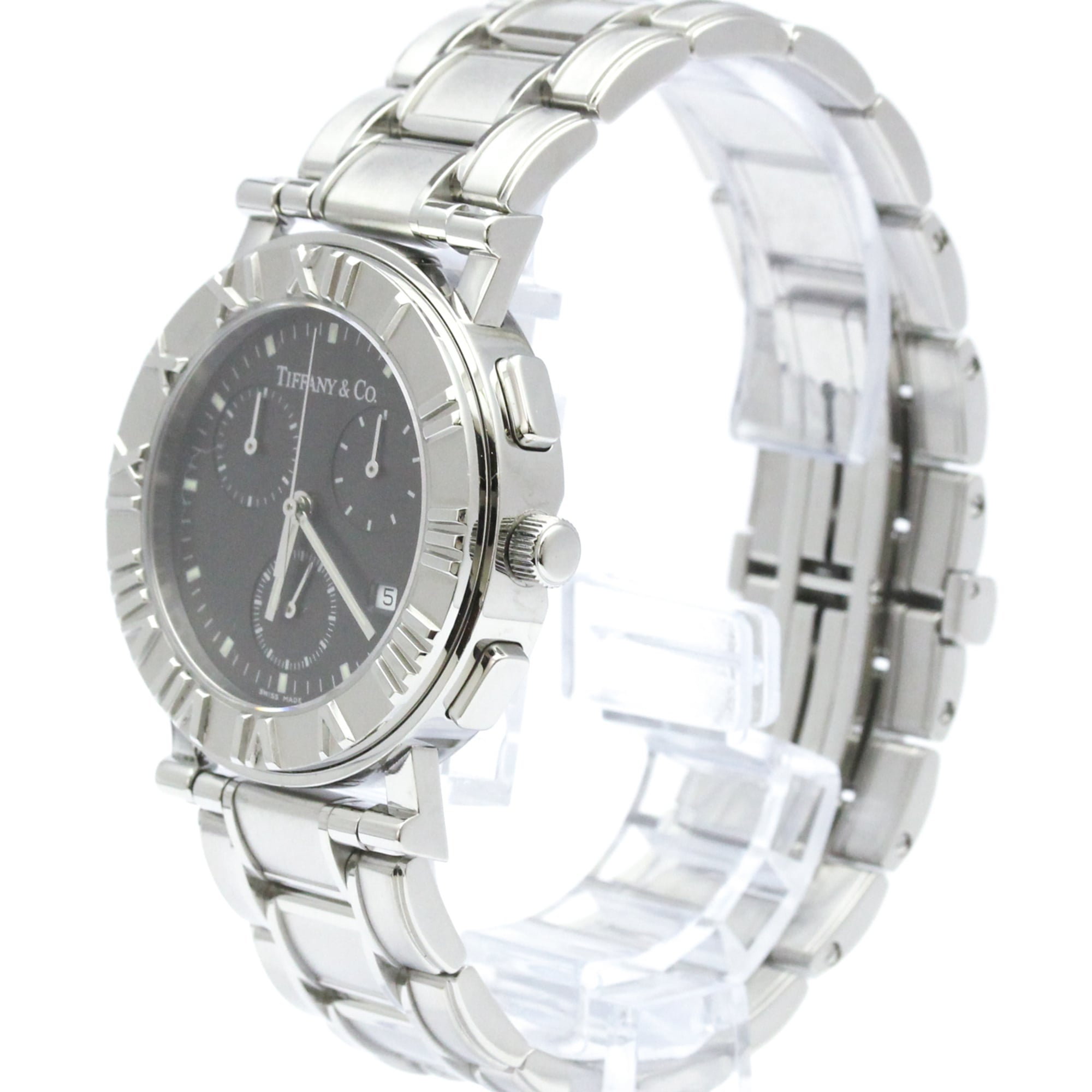 TIFFANY Atlas Chronograph Quartz Watch Z0002.32.10A11A00A Polished