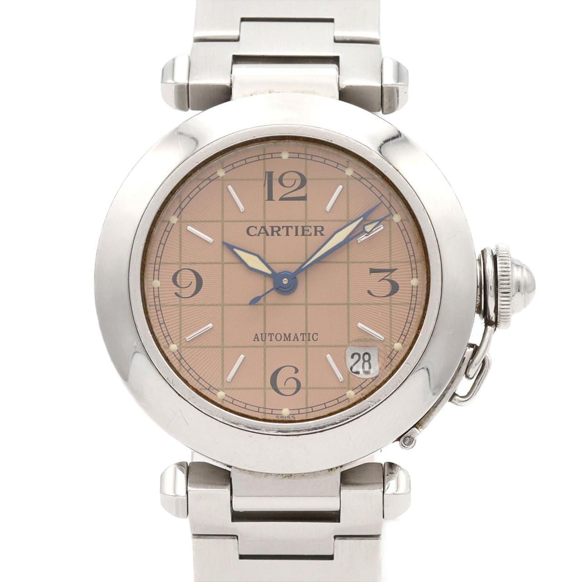 Cartier Pasha C W31024M7 Rosa Zifferblatt 35 mm Uhr
