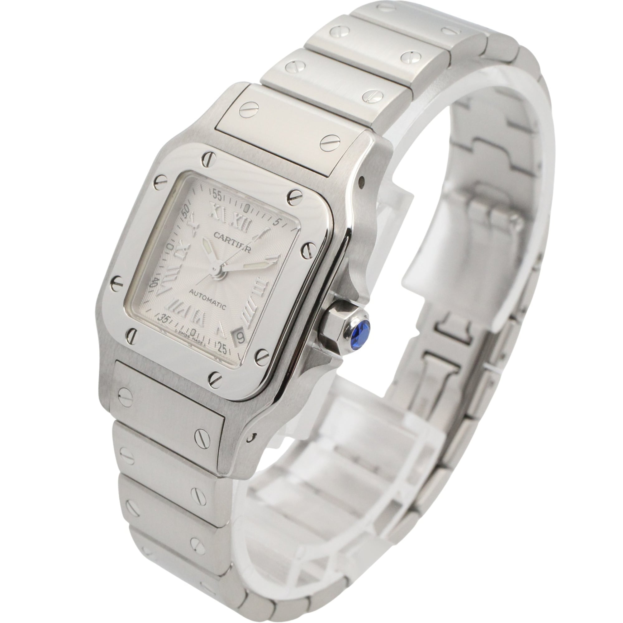 Cartier Santos W20044D6 Silver Dial Stainless steel 24mm Watch