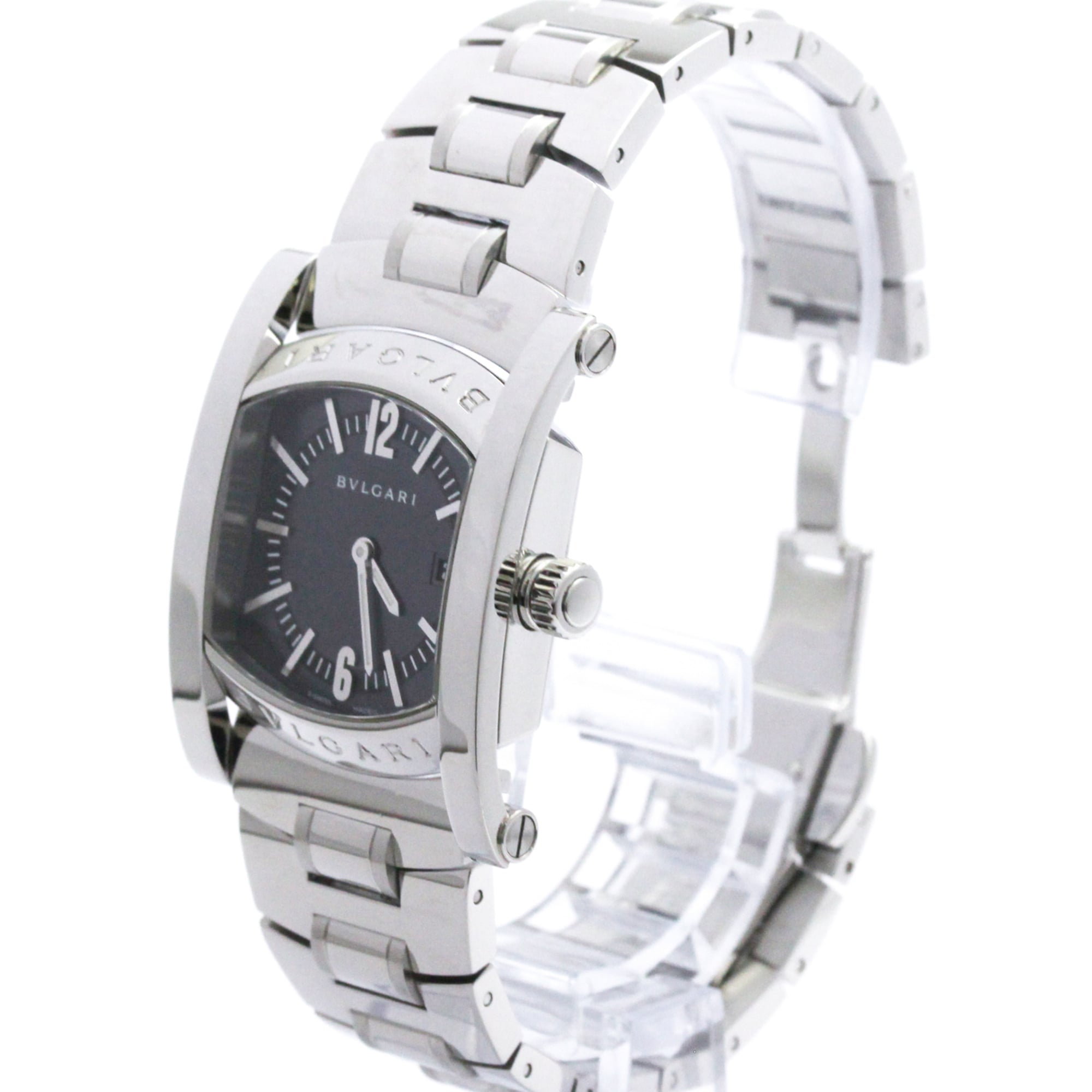 BVLGARI Assioma Stainless Steel Quartz Unisex Watch AA39S Polished