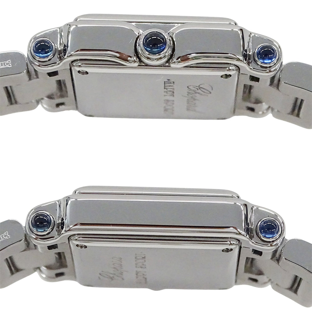 Chopard Happy Sport Quadratisch 5P Diamant 27/8893-23 Schwarz Zifferblatt 22 mm Uhr
