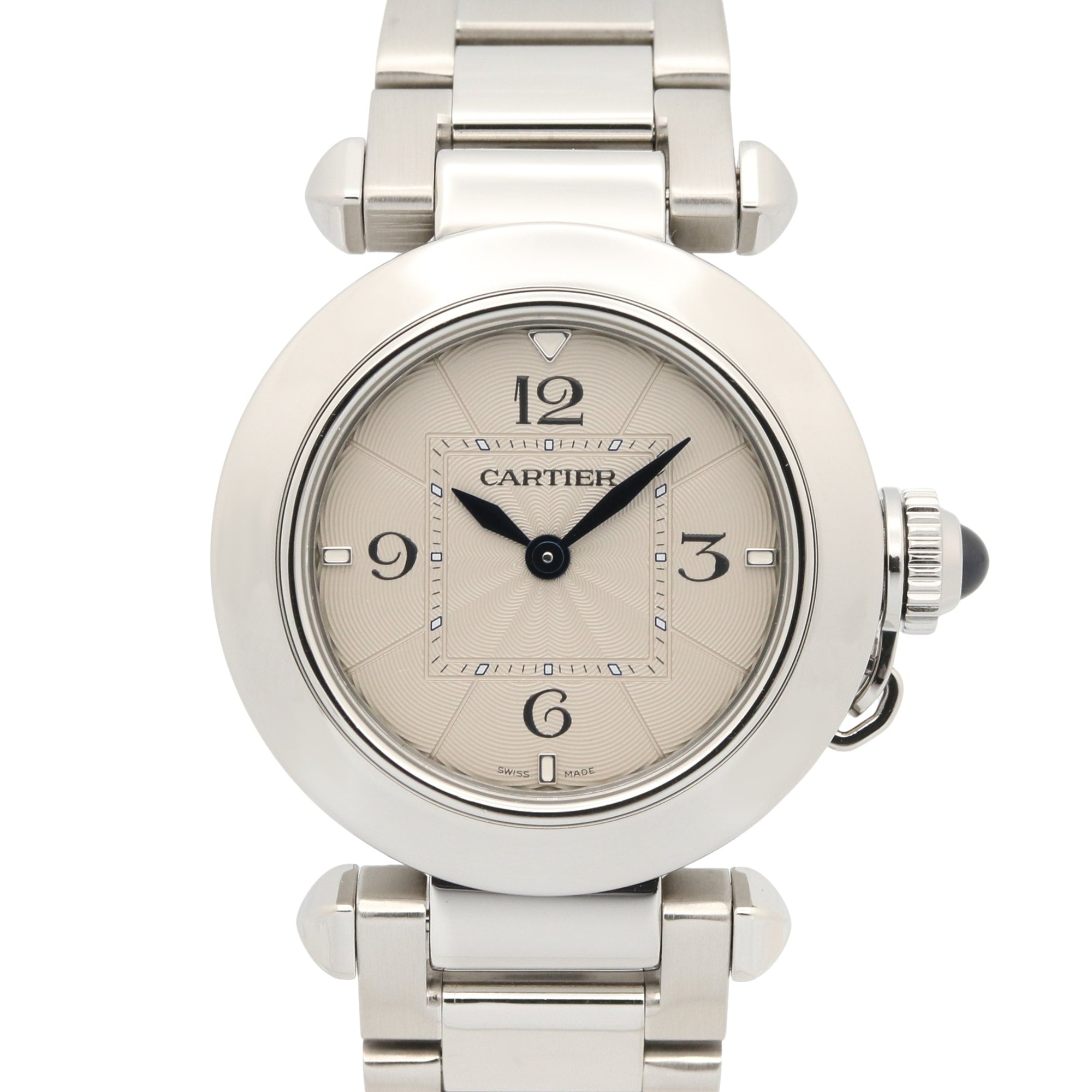 Cartier Pasha de WSPA0021 Silver Dial 30mm Watch