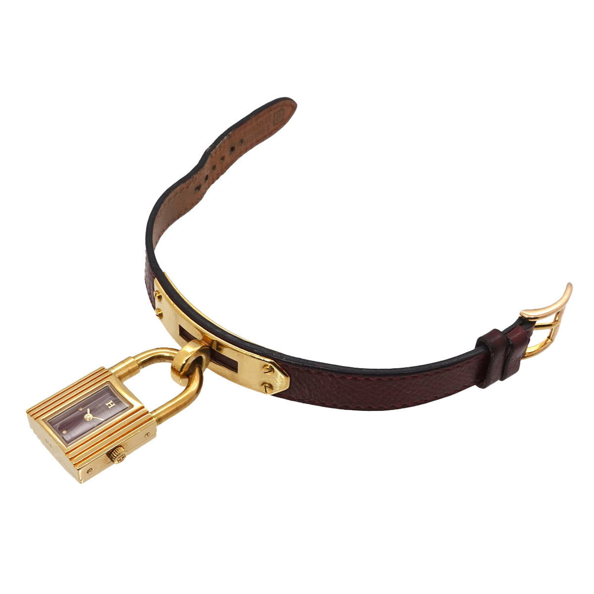 Hermes Kelly GZl1ldx4 Bordeaux Dial 20mm Watch