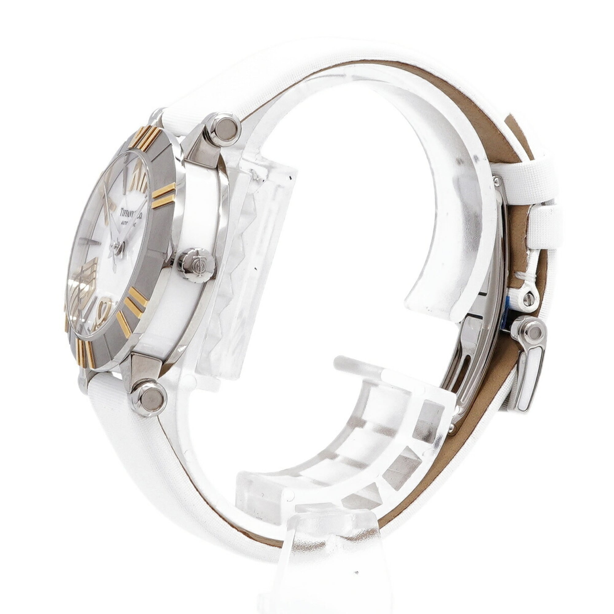 Montre Tiffany & Co. Atlas Z1300.68.16A20A41A Blanc, cadran de 30 mm