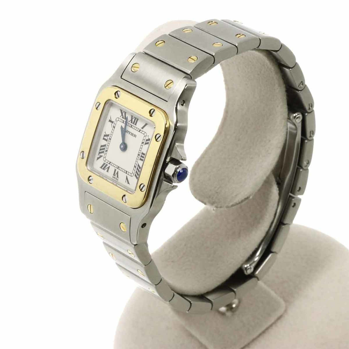 Cartier Santos Galbee SM W20012C4 Elfenbein Zifferblatt 23 mm Uhr