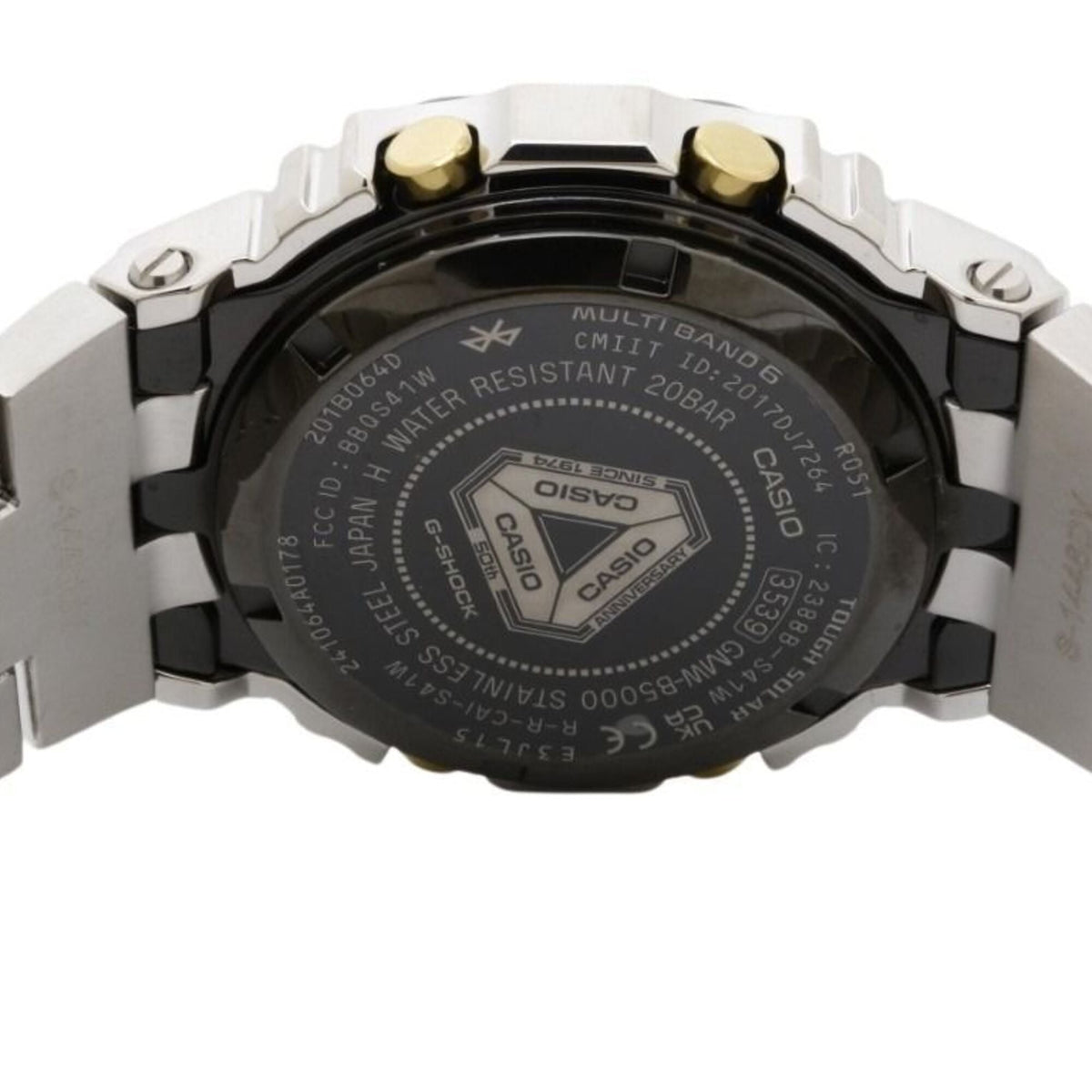 Montre Casio G-SHOCK modèle 50e anniversaire FULL METAL SÉRIE 5000 GMW-B5000SS-2JR Noir Cadran 43 mm
