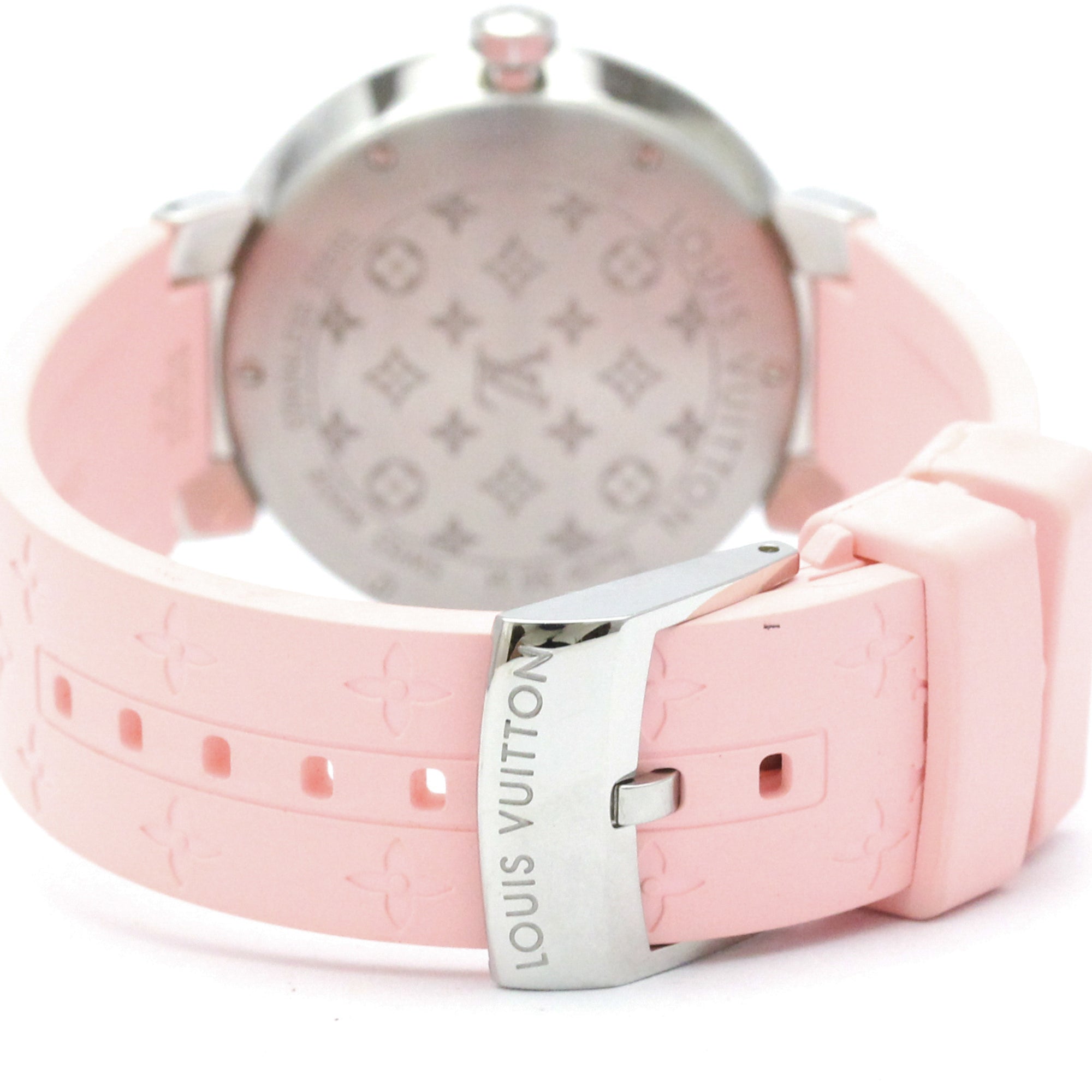 Louis Vuitton Tambour Q1G08 Pink Dial 32mm Watch