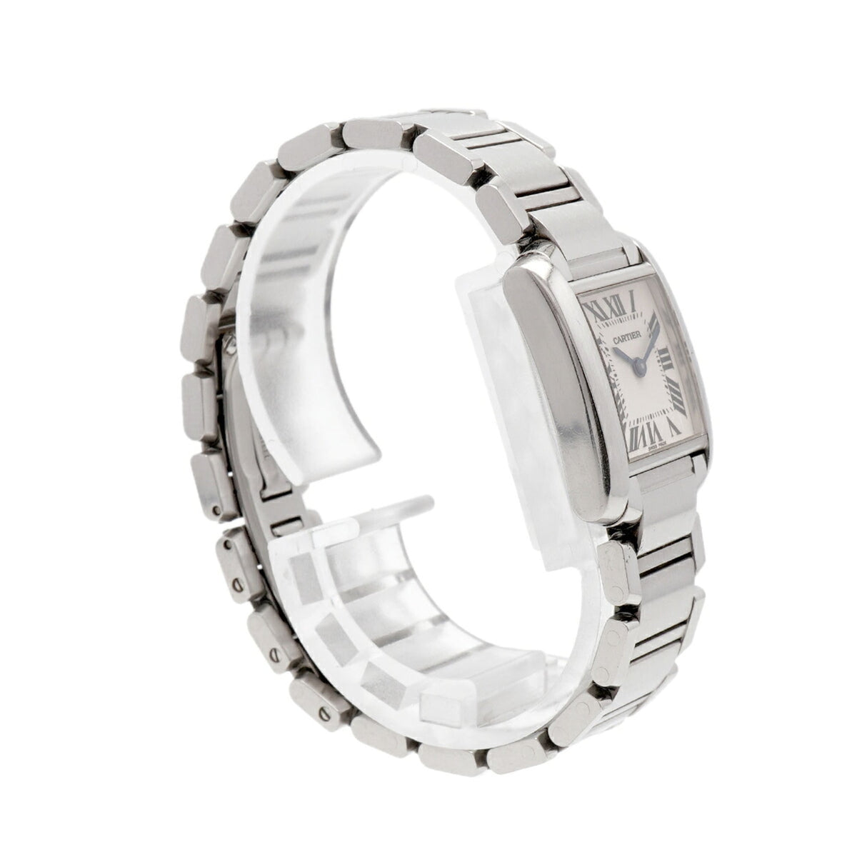 Cartier Tank Française SM W51008Q3 horloge met ivoorkleurige wijzerplaat, 20 mm