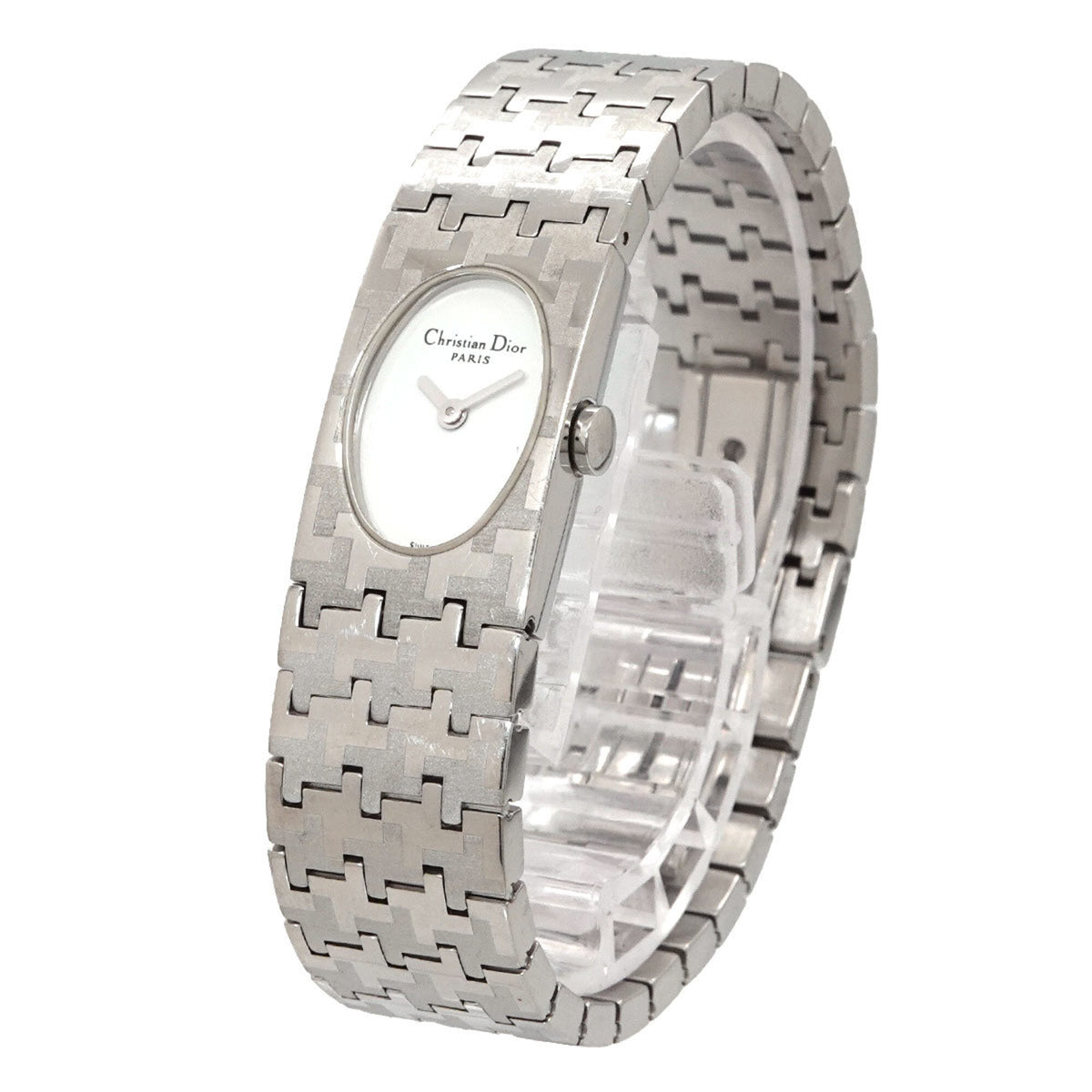 Christian Dior Miss D70 100 Silver, White Dial 15mm Watch