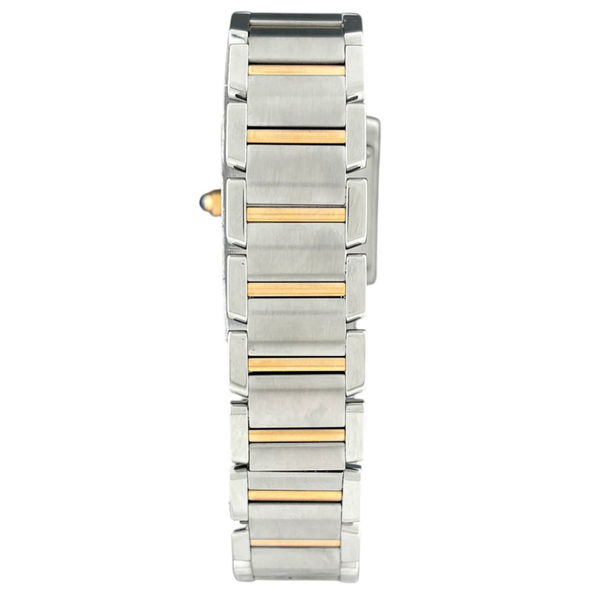 Cartier Tank Française SM W5010001 horloge met zwarte wijzerplaat, 20 mm