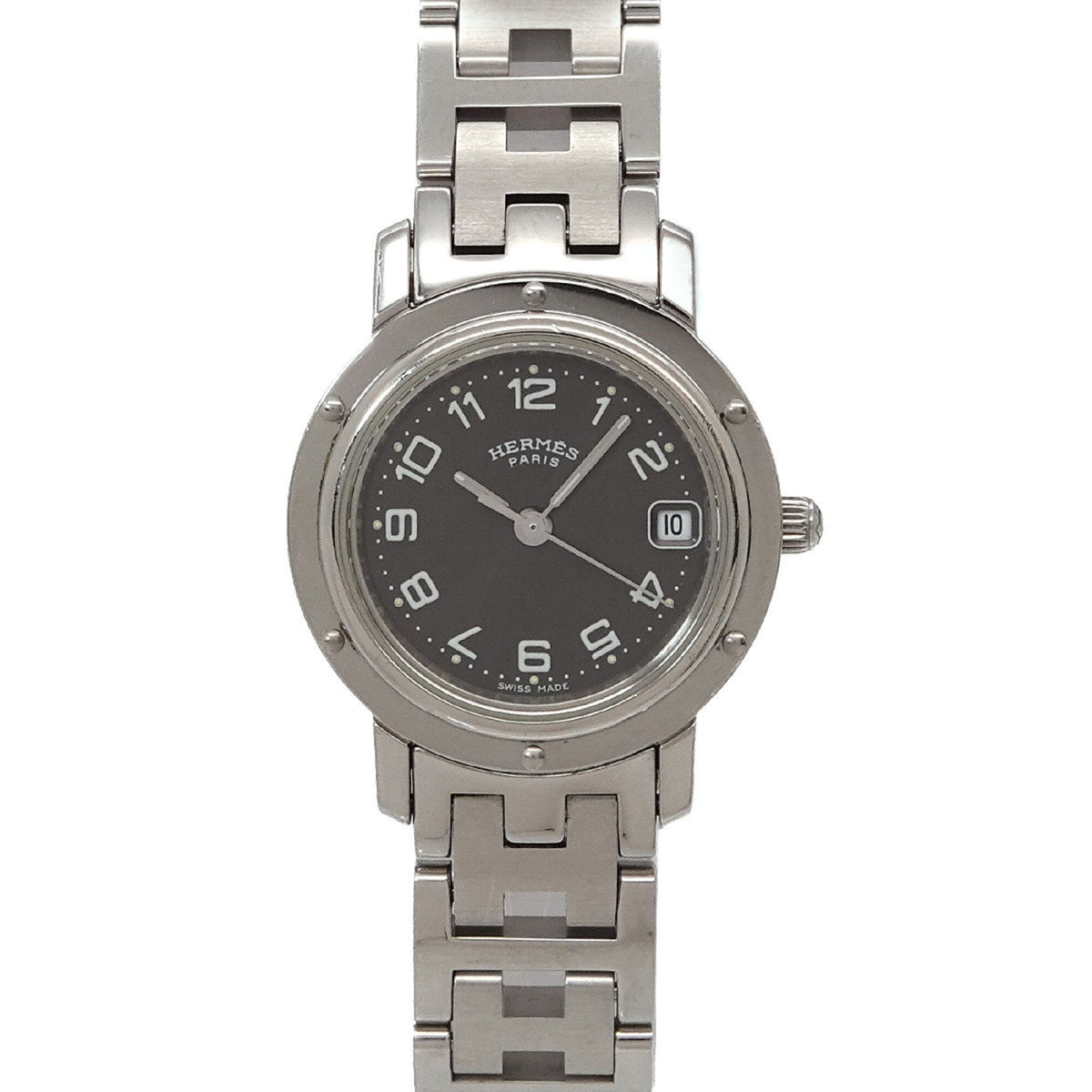 Hermes Clipper CL4 210 horloge met grijze wijzerplaat, 24 mm