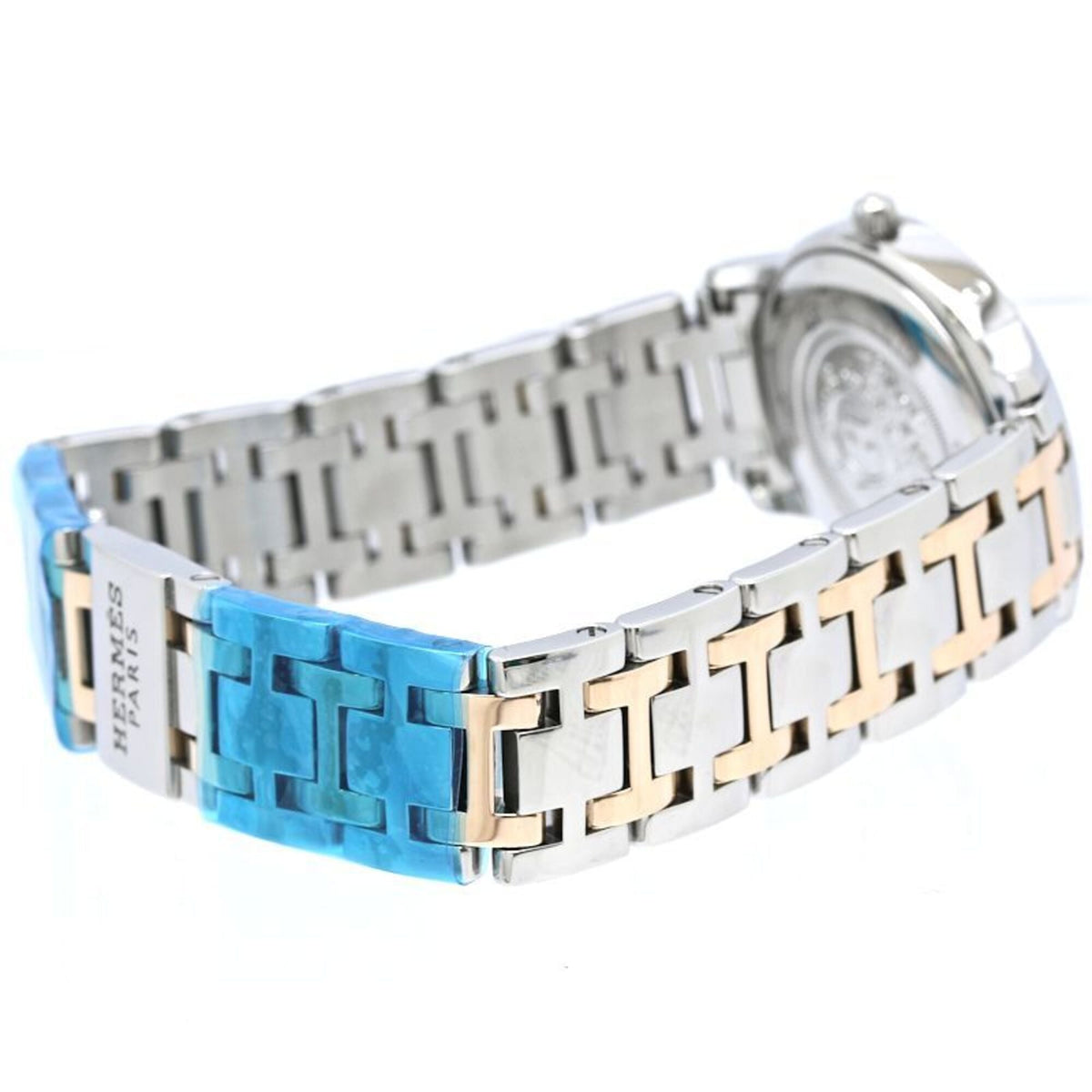 Hermes Clipper Nacre Diamond Bezel CP1.322.212/4967 White shell Dial 28mm Watch