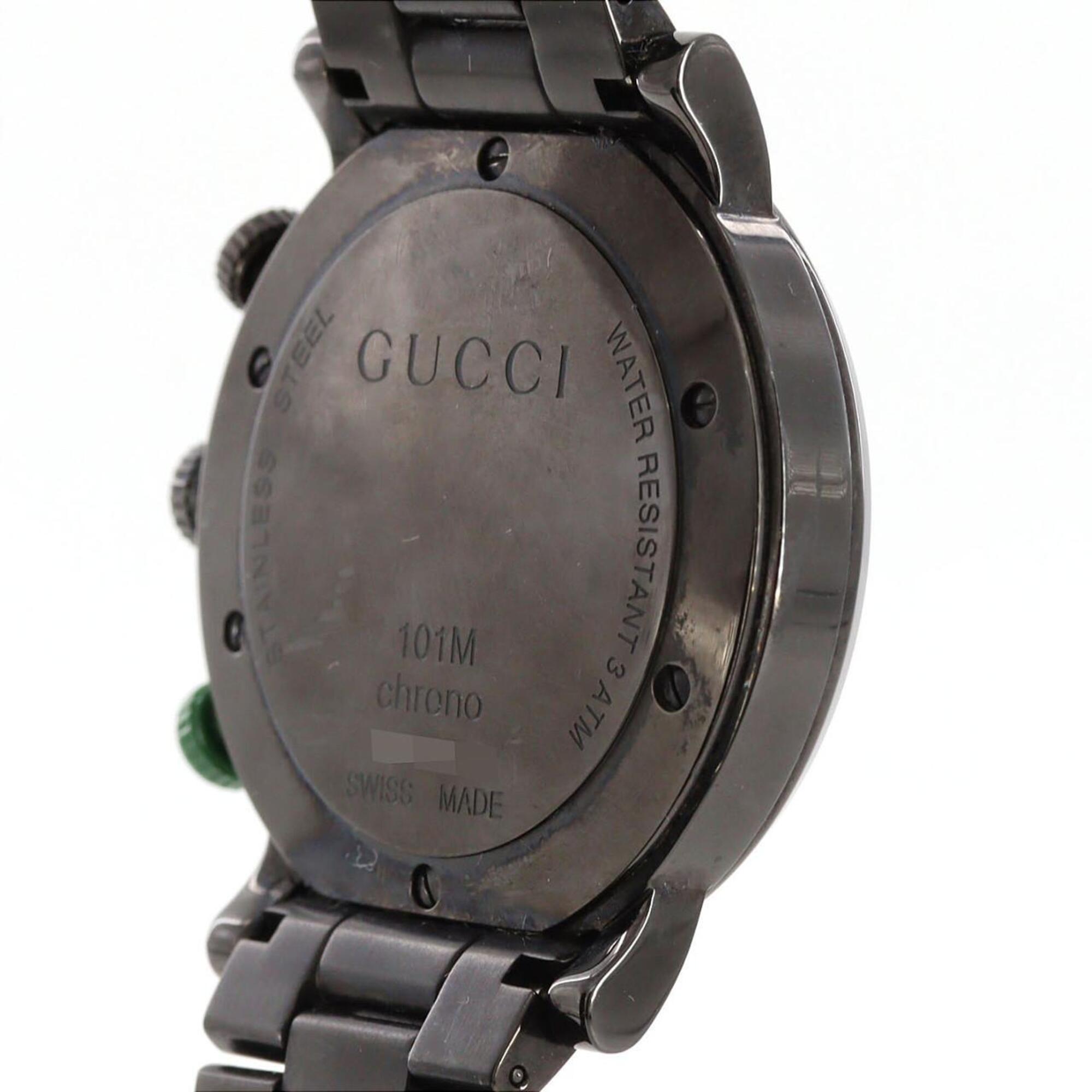 Gucci G-Chrono PVD 101MCHRONO YA101331 roestvrijstalen quartzhorloge