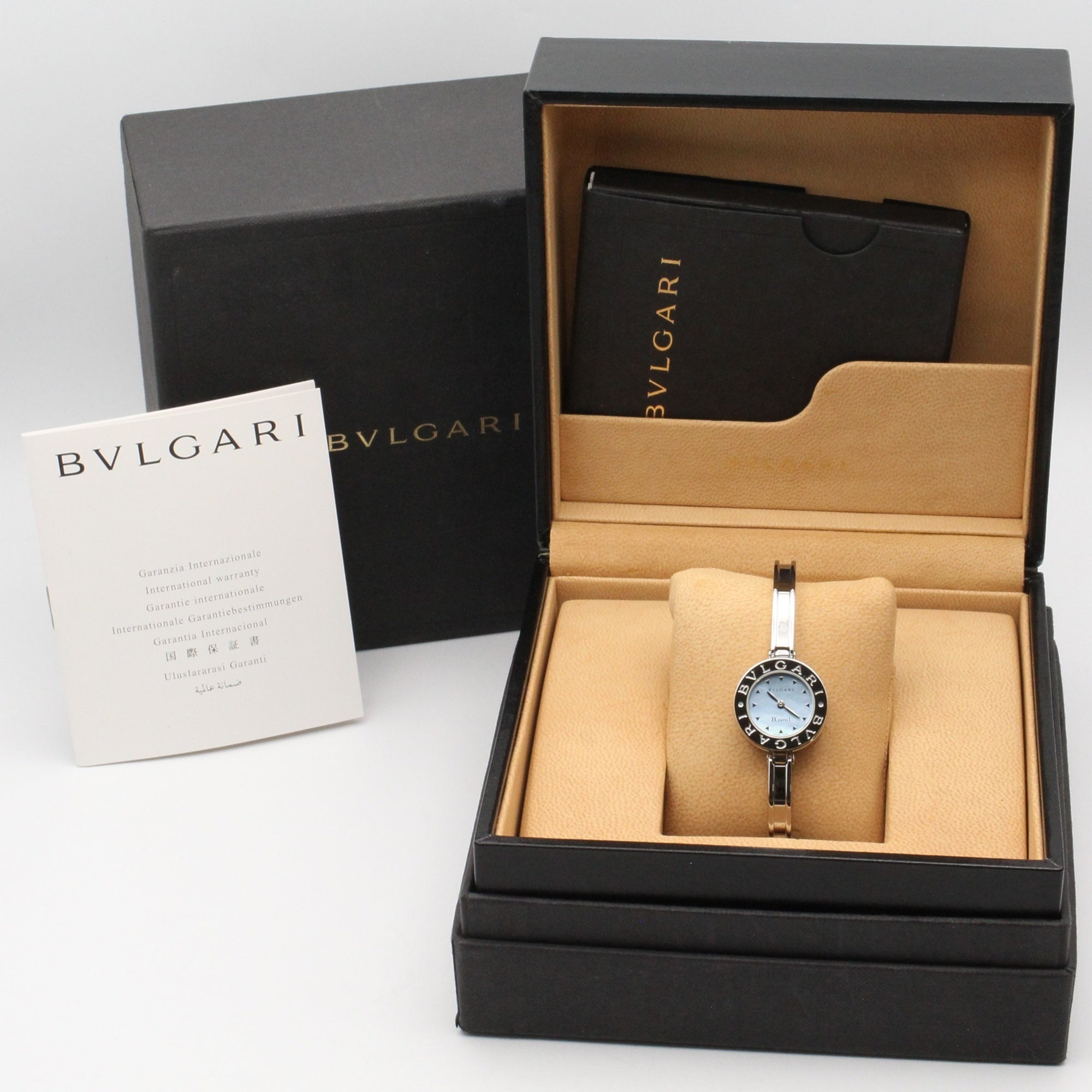 Bulgari BVLGARI B-zero1 Stainless Steel Wo Blue Tone Shell BZ22S