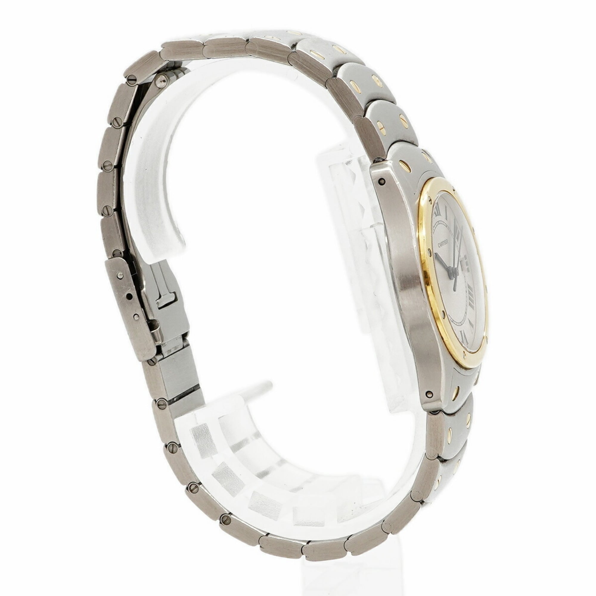 Cartier Santos Ronde MM W20037R3 Ivory Dial Watch (Boys' Size)