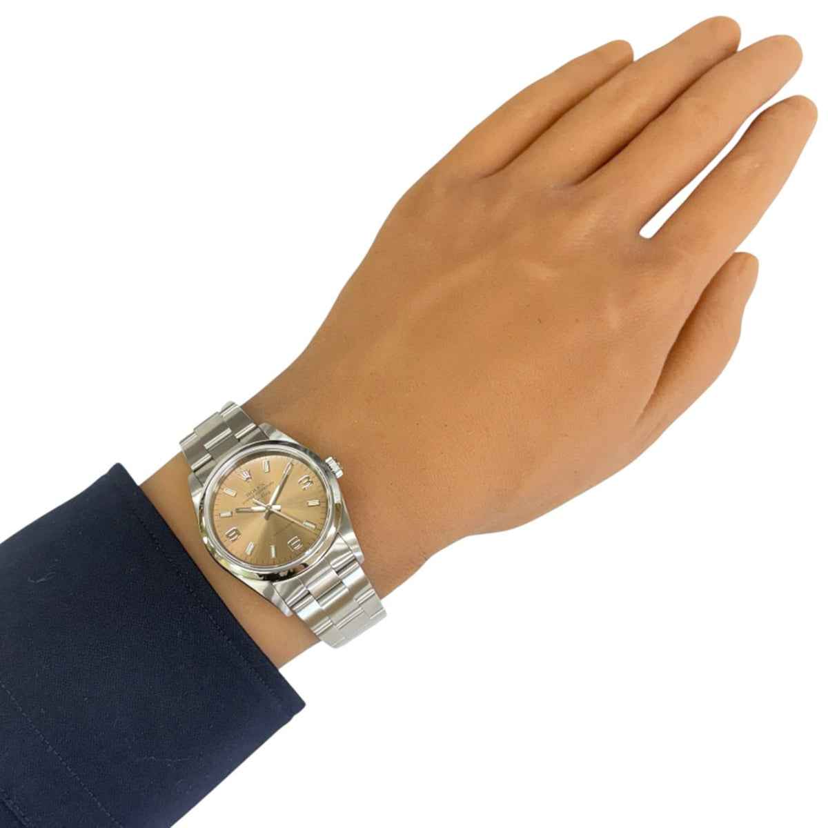 Montre Rolex Air-King Oyster Perpetual 14000M Rose cadran de 34 mm
