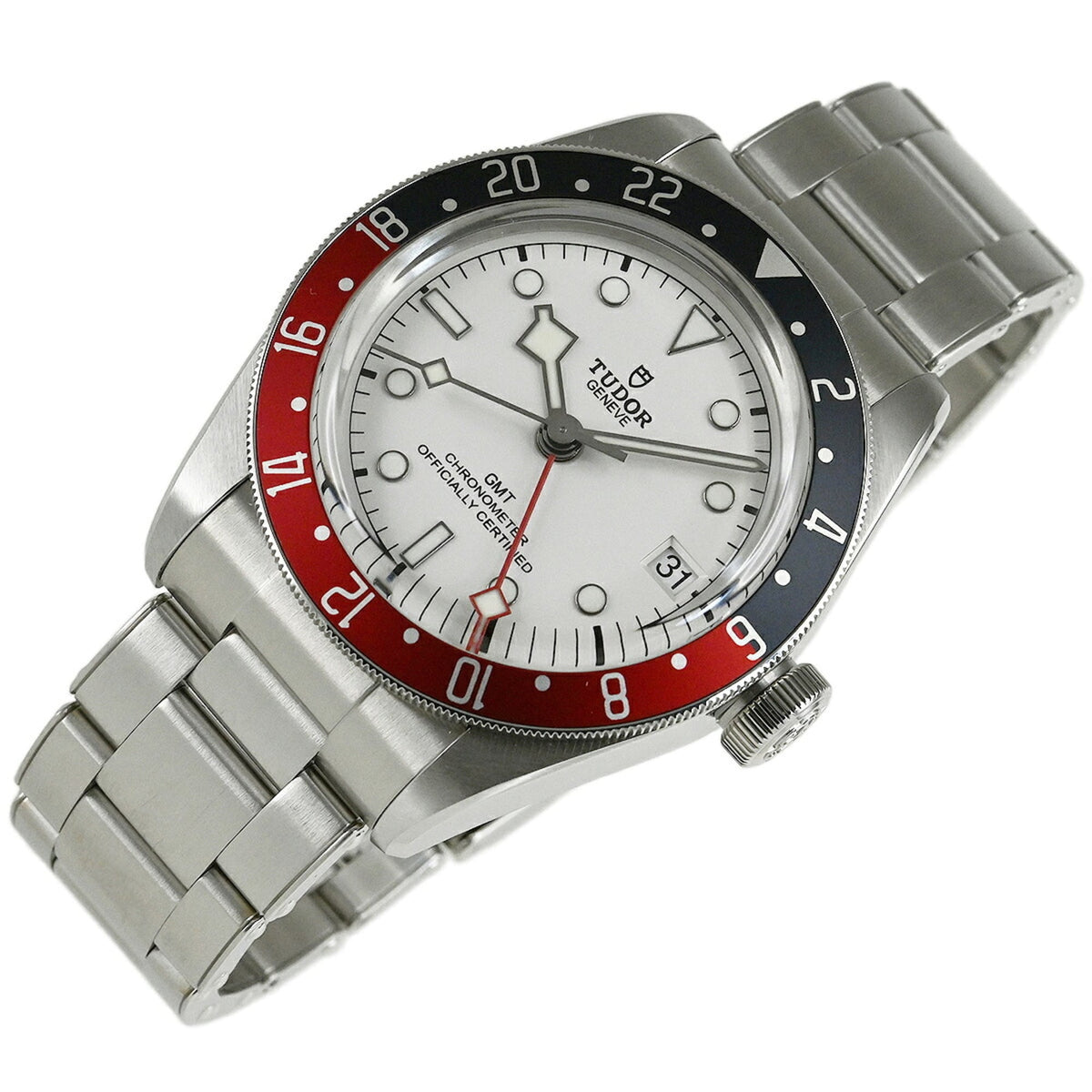 Tudor Black bay GMT 79830RB Silber Zifferblatt 41 mm Uhr