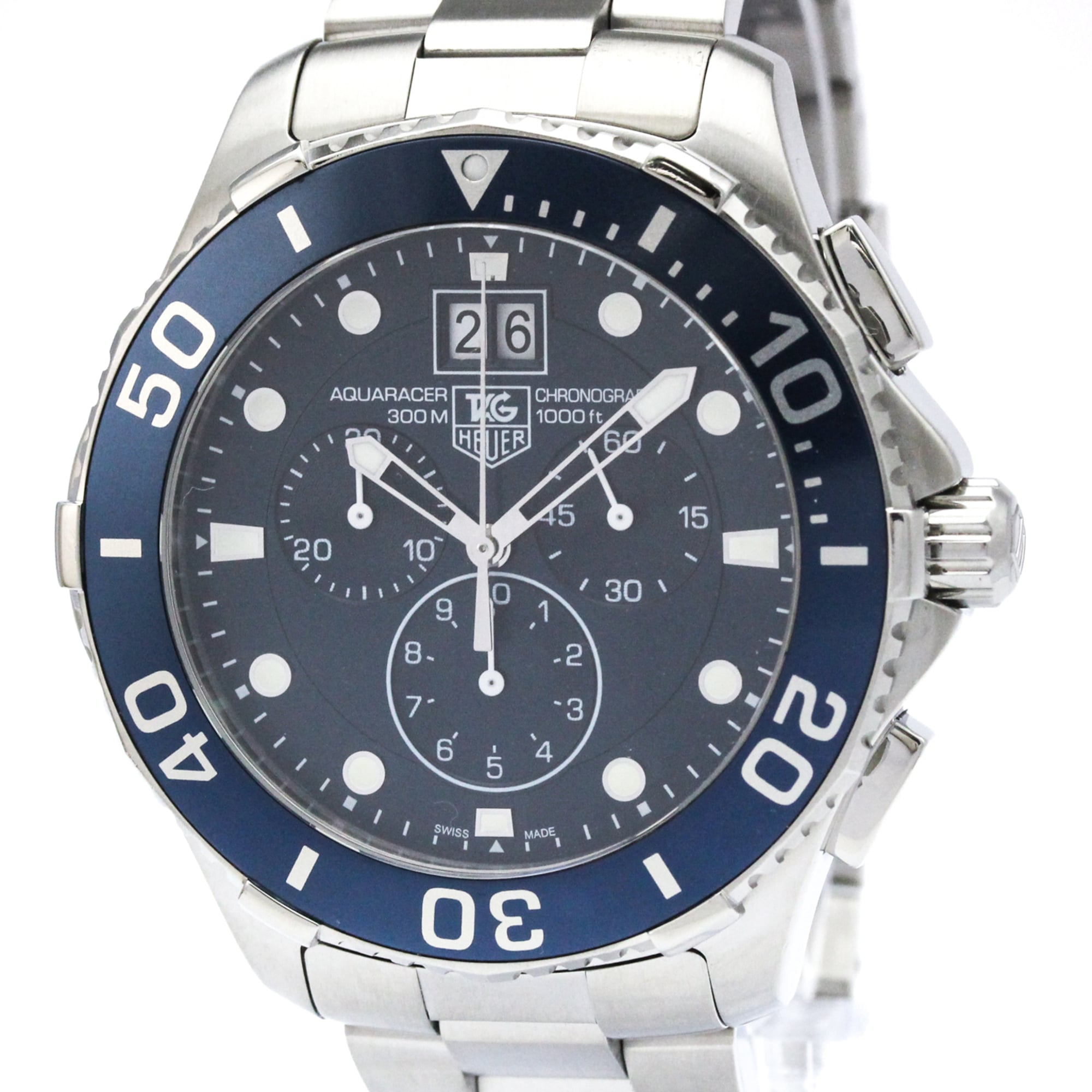 TAG Heuer Aquaracer CAN1011 Blue Dial 43mm Watch