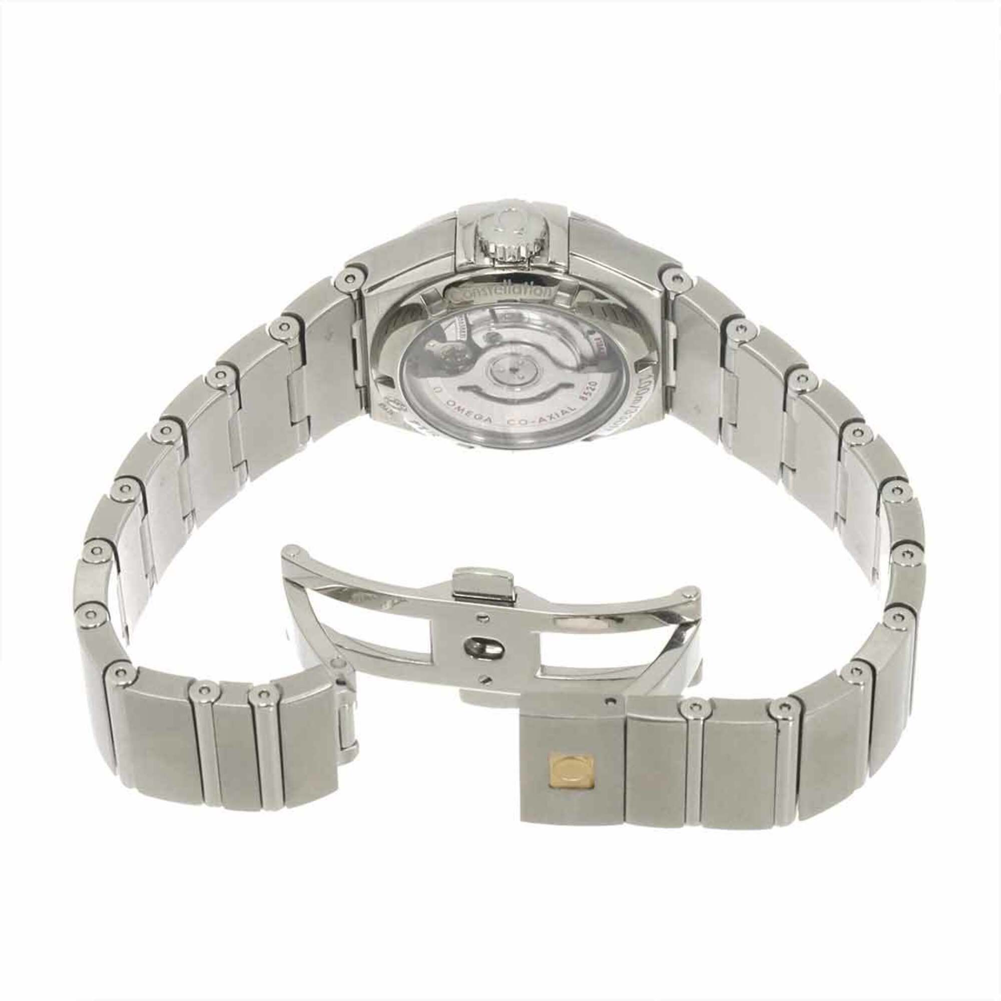 Omega Constellation 123 15 27 20 57 002 Date Bezel Diamond Ladies Watch 12P Pink Mother-of-Pearl Automatic