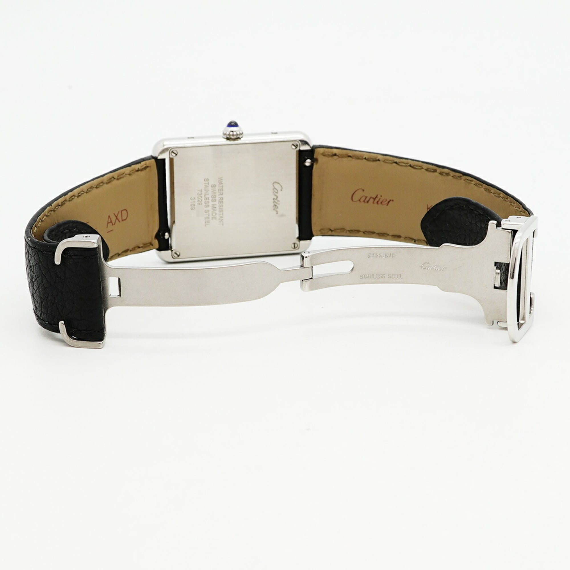 Cartier Tank Solo LM WSTA0028 Silver Dial Men's Watch