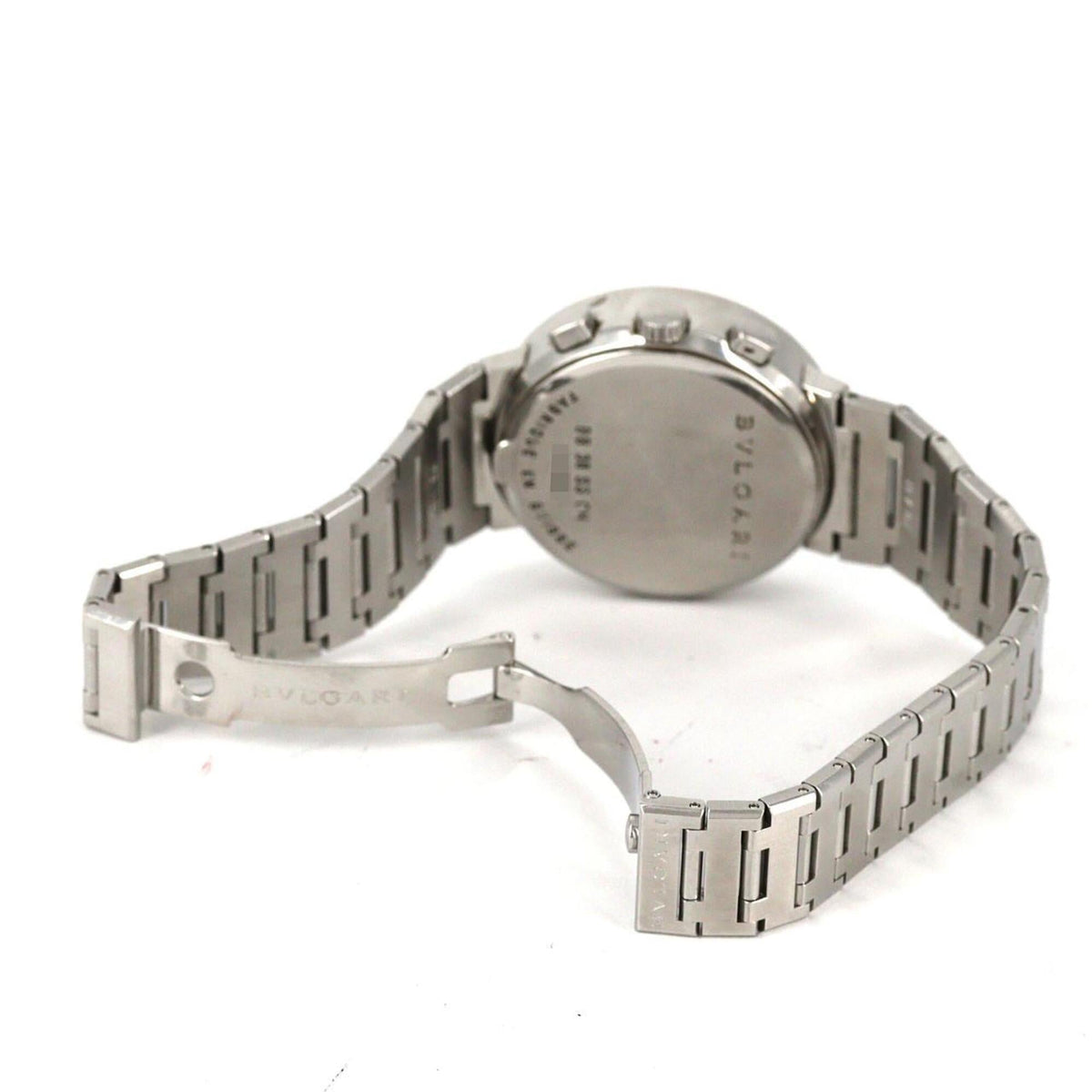 Bvlgari Bulgari Chronograph BB38SSCH/BB38SSDCH/AT Schwarz Zifferblatt 38 mm Uhr