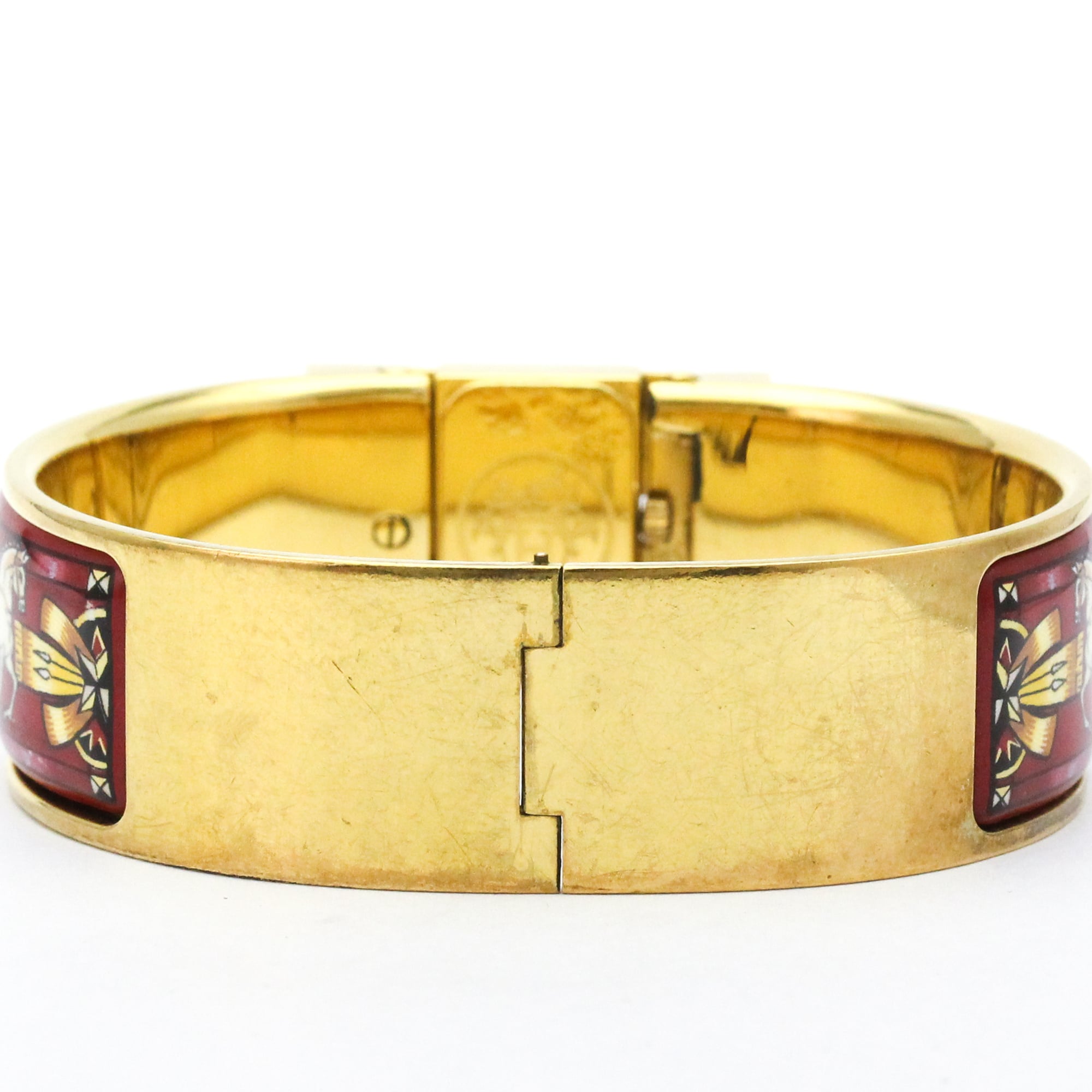HERMES Loque Gold Plated Quartz Ladies Watch LO1.201