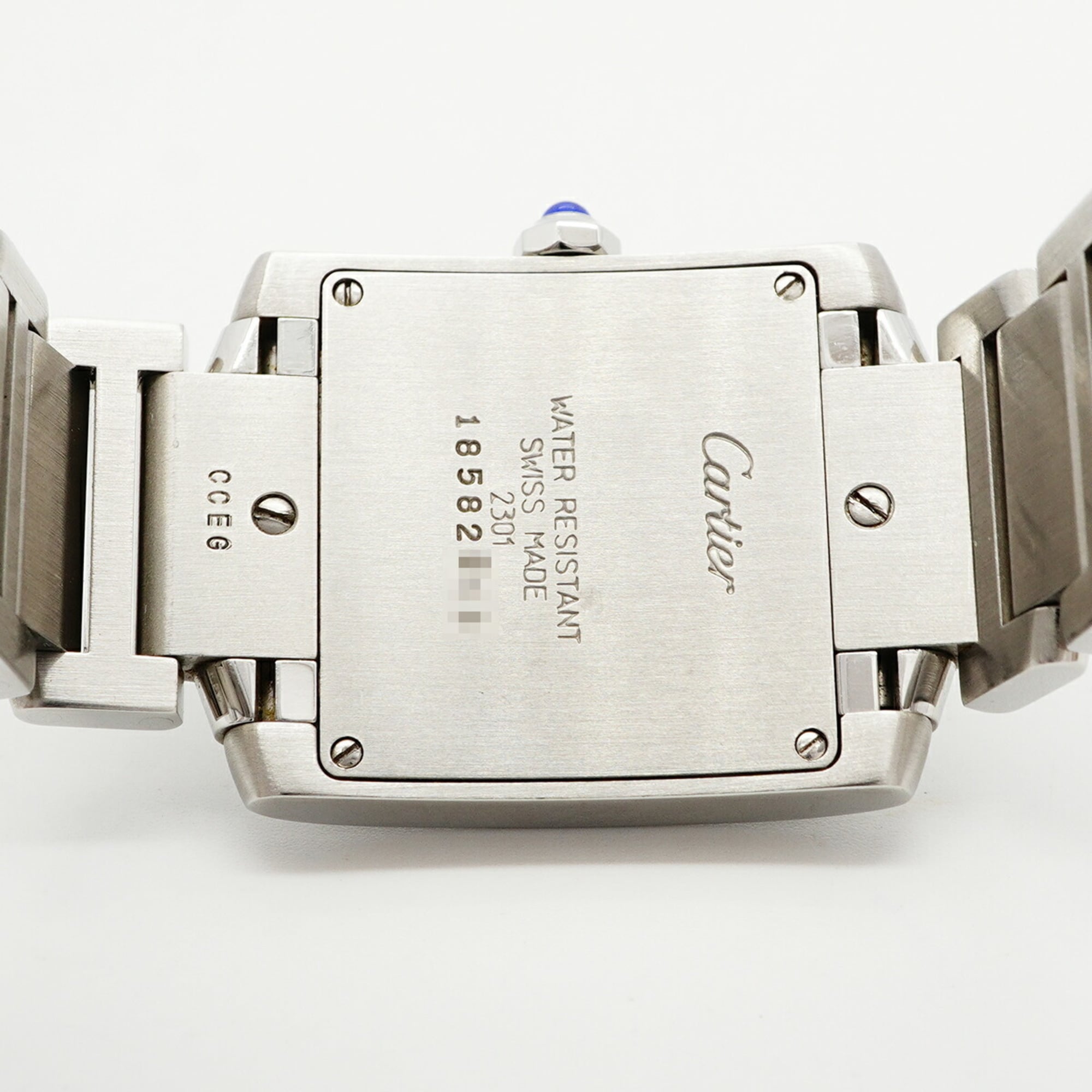 Cartier Tank W51003Q3 Ivory Dial Stainless steel 25mm Watch