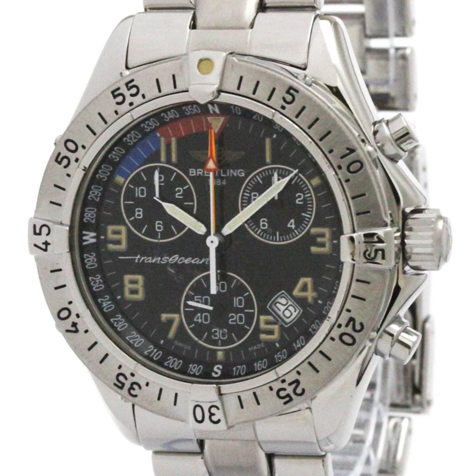 Breitling Transocean A53040.1 Black Dial 40mm Watch