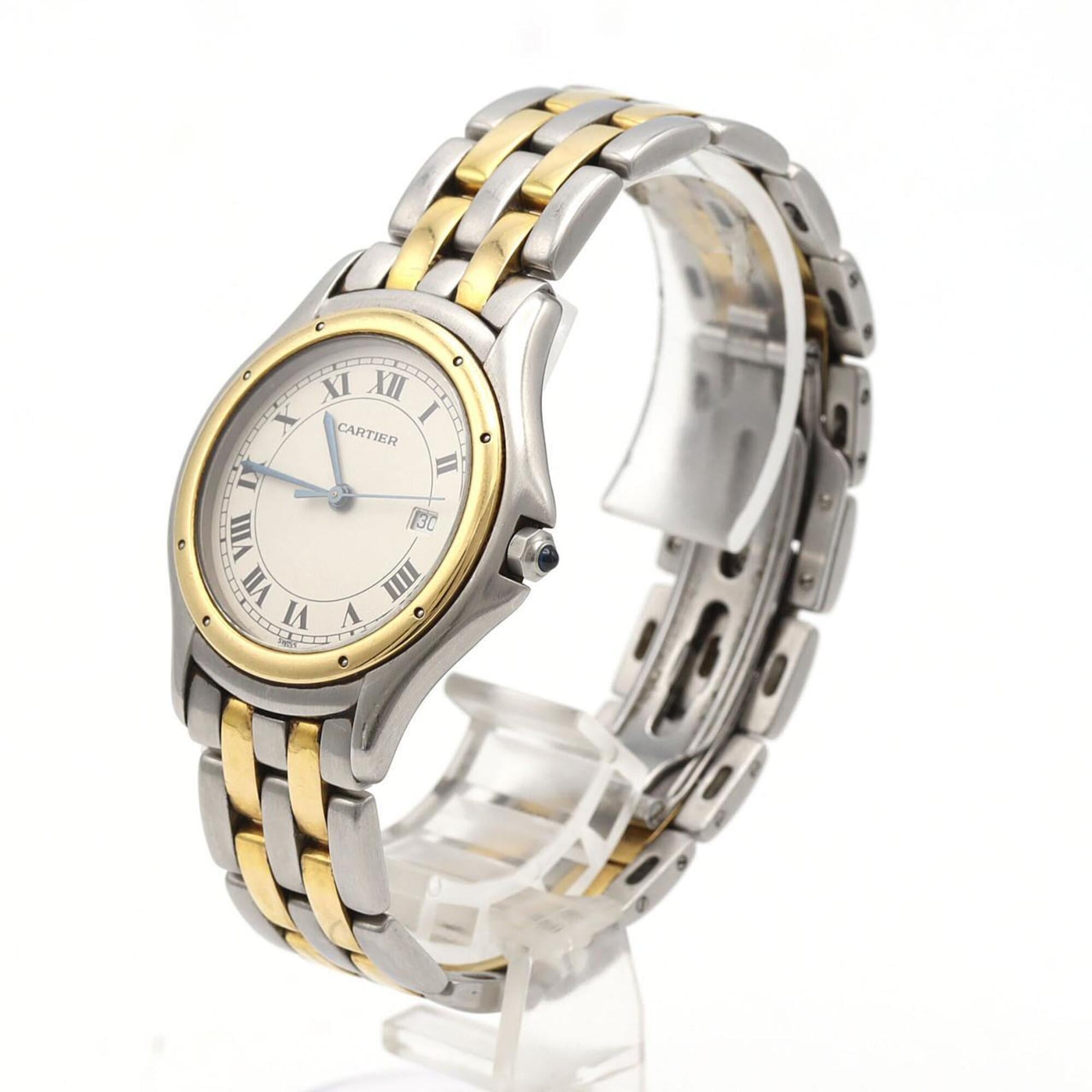 Cartier PanthÃ¨re Cougar LM 2ROW W35006B6 SSxYG Quartz