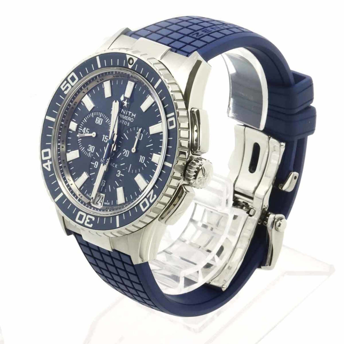 Zenith El Primero Stratos Flyback 03 2067 405 Blaues Zifferblatt 46 mm Uhr