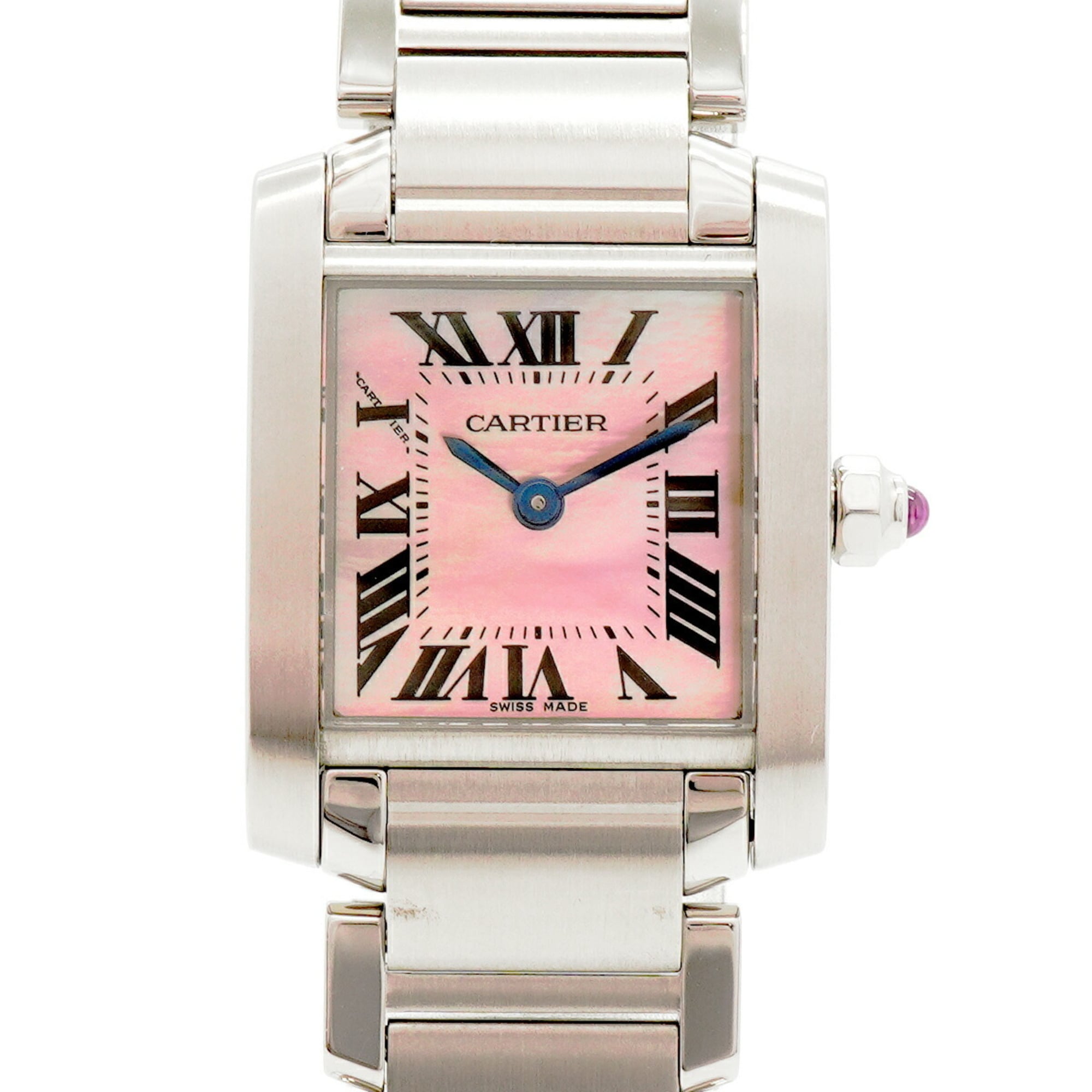 Cartier Tank FranÃ§aise SM W51028Q3 Pink Dial Women's Watch