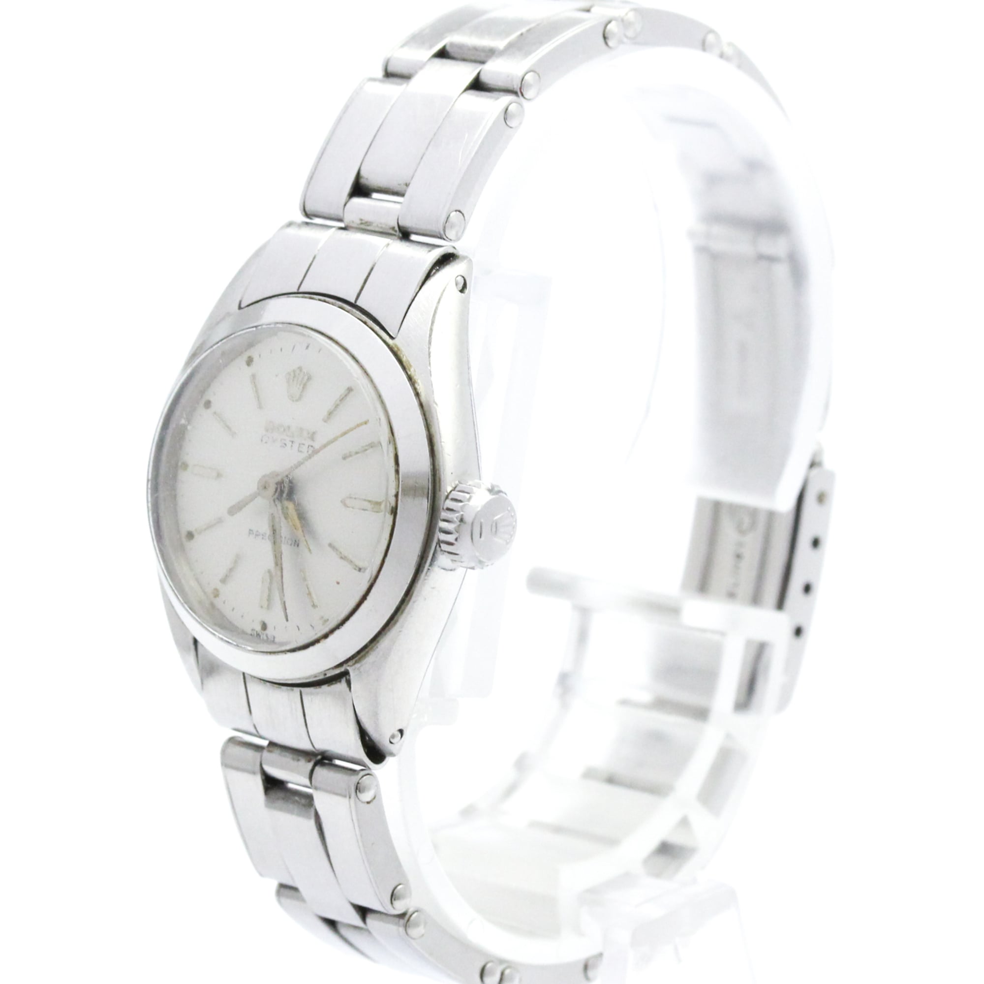 Rolex Oyster 6410 Silver Dial Stainless steel 25mm Watch