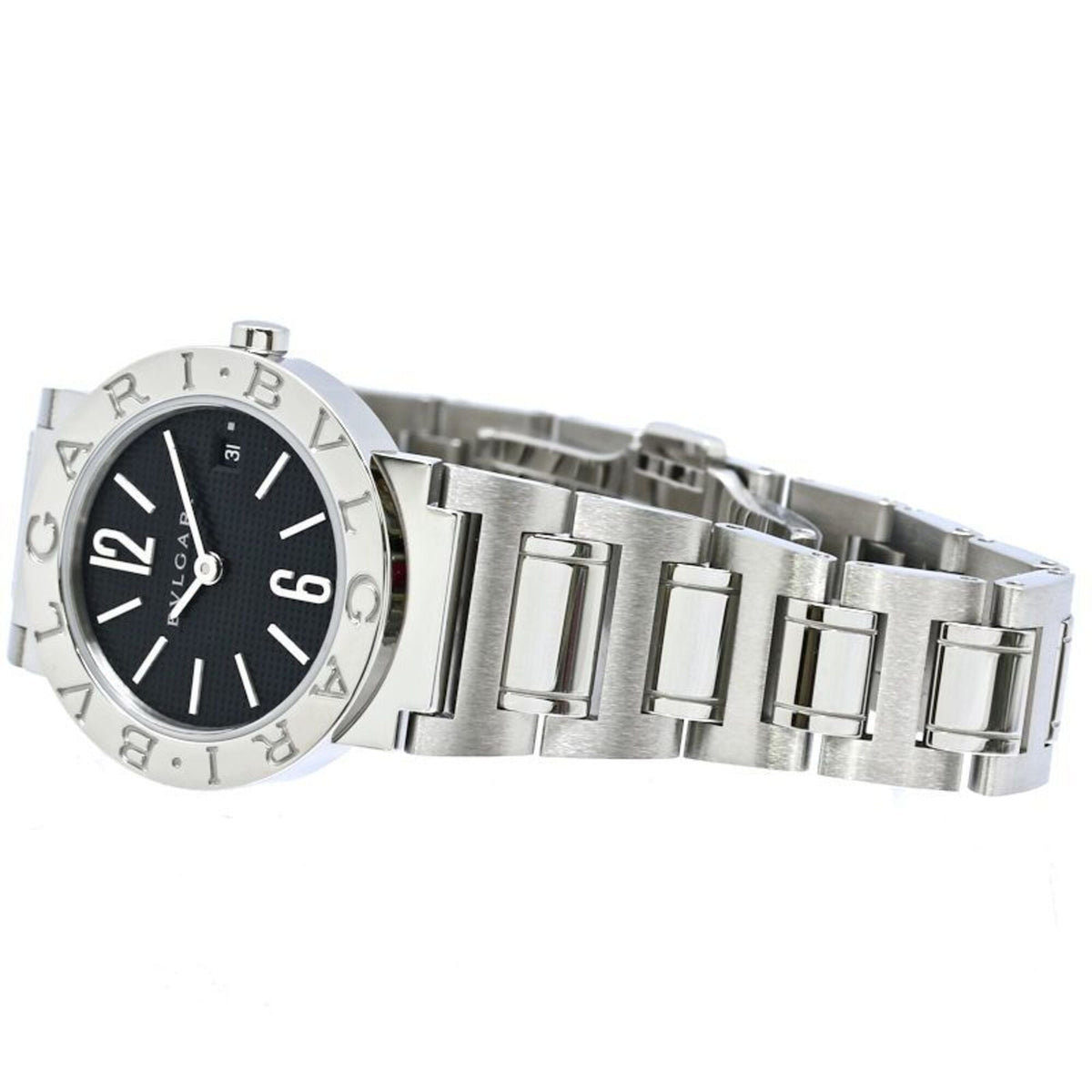 Bvlgari Bulgari BB26BSSD/N BB26S Schwarz Zifferblatt 26 mm Uhr