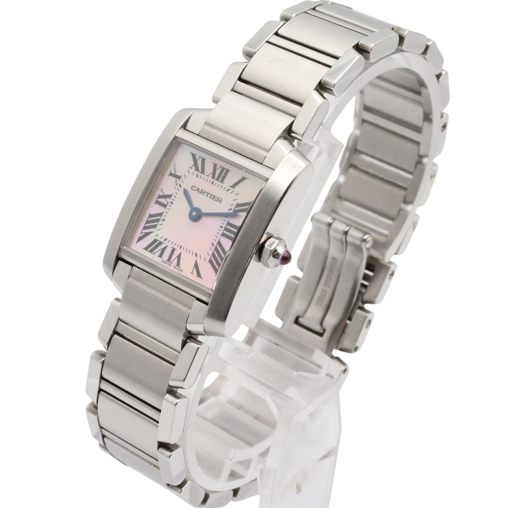 Cartier Tank Francaise W51028Q3 Pink Dial 20mm Watch
