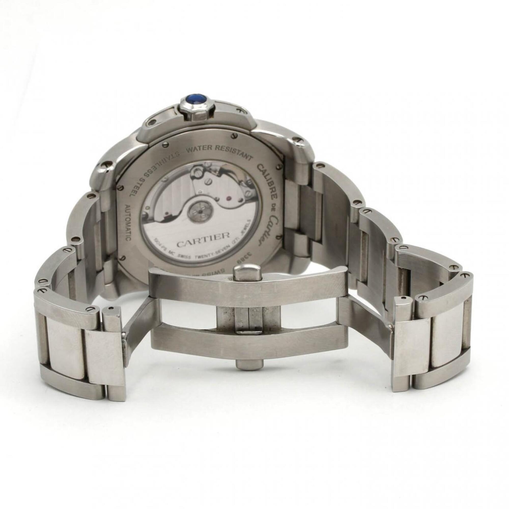 Cartier Calibre de LM W7100015 Silber Zifferblatt 42 mm Uhr