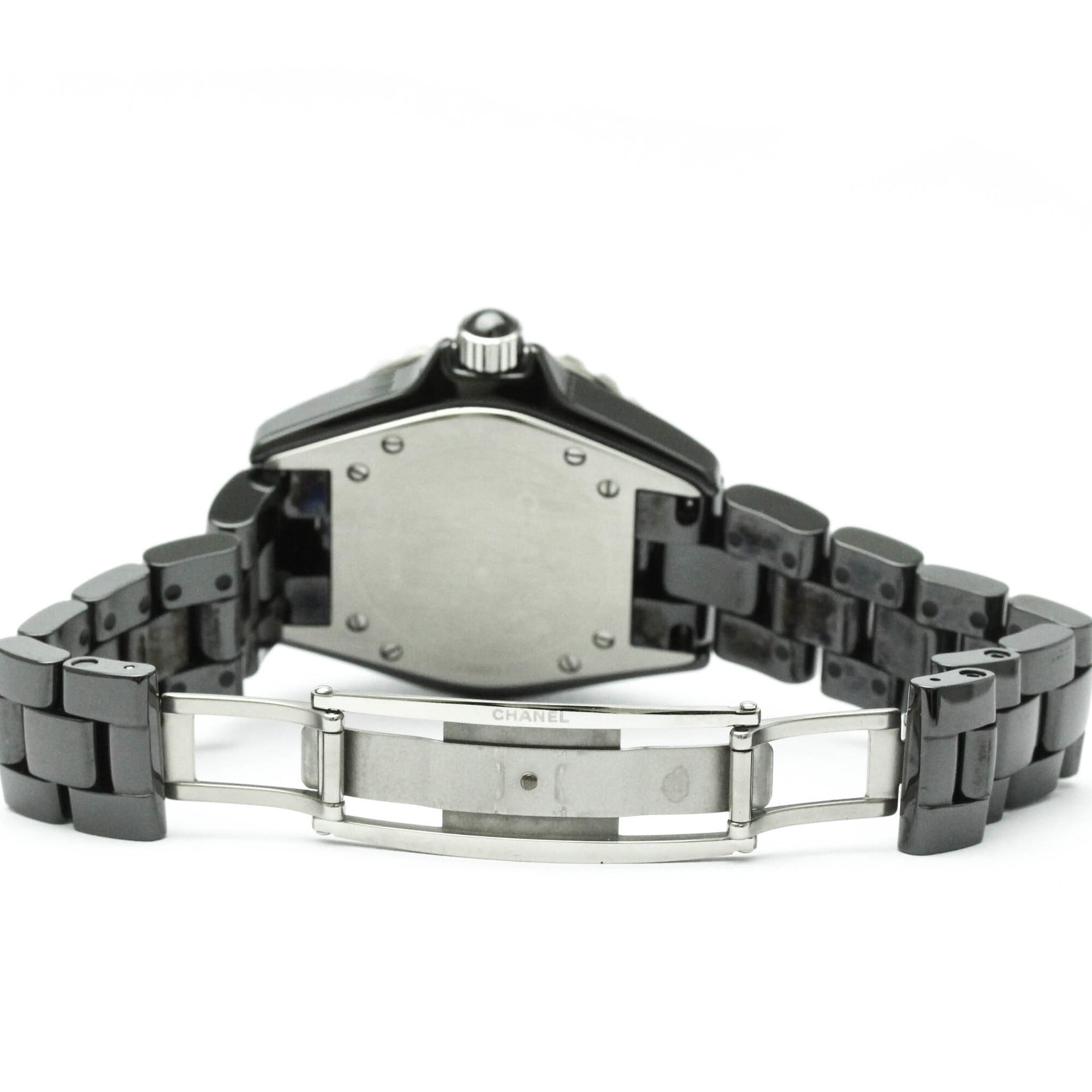 CHANEL J12 Intense zwart keramisch quartz dameshorloge H3828