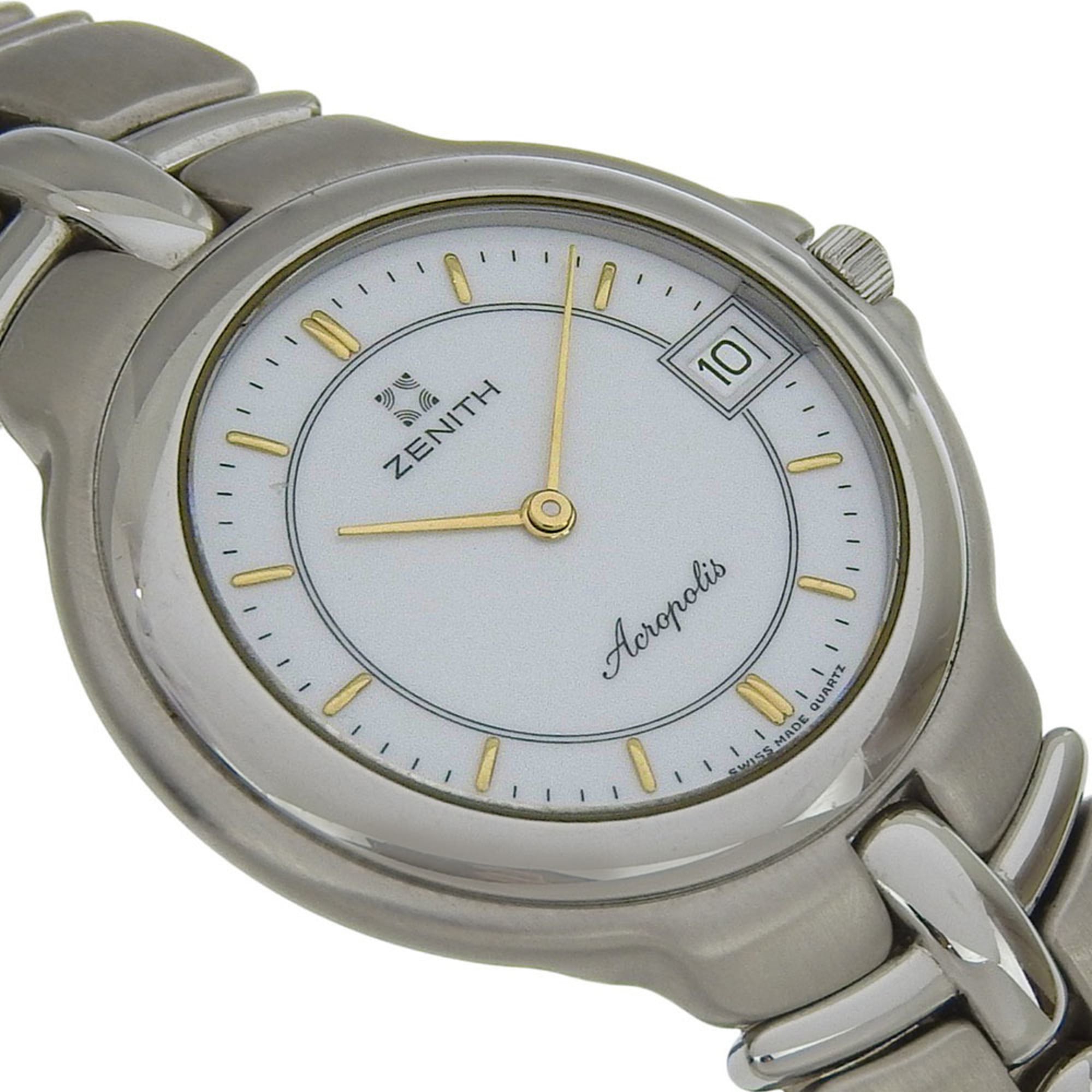 Zenith Acropolis-horloge 02.7000.333 Roestvrij staal Kwarts Analoog Witte wijzerplaat Herenhorloge