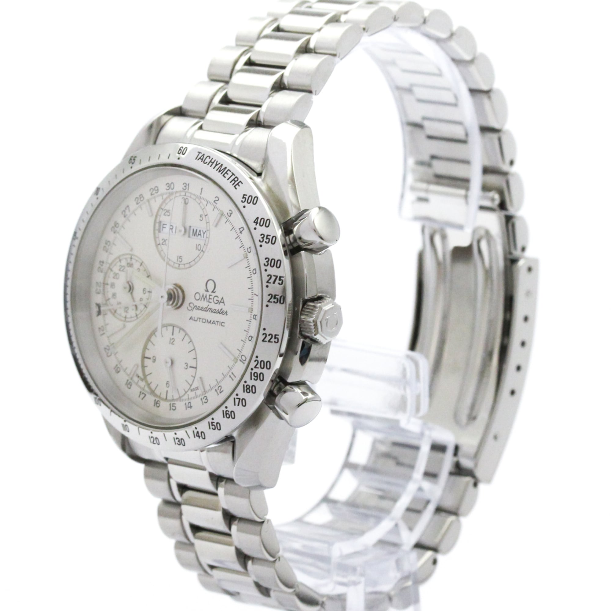 OMEGA Speedmaster Triple Date Steel Automatic Watch 3521.30 Polished