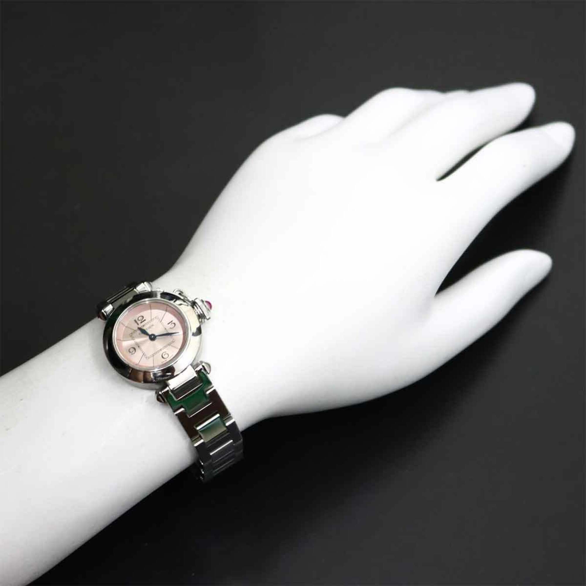 Cartier Miss Pasha W3140008 Women's Watch Pink Quartz