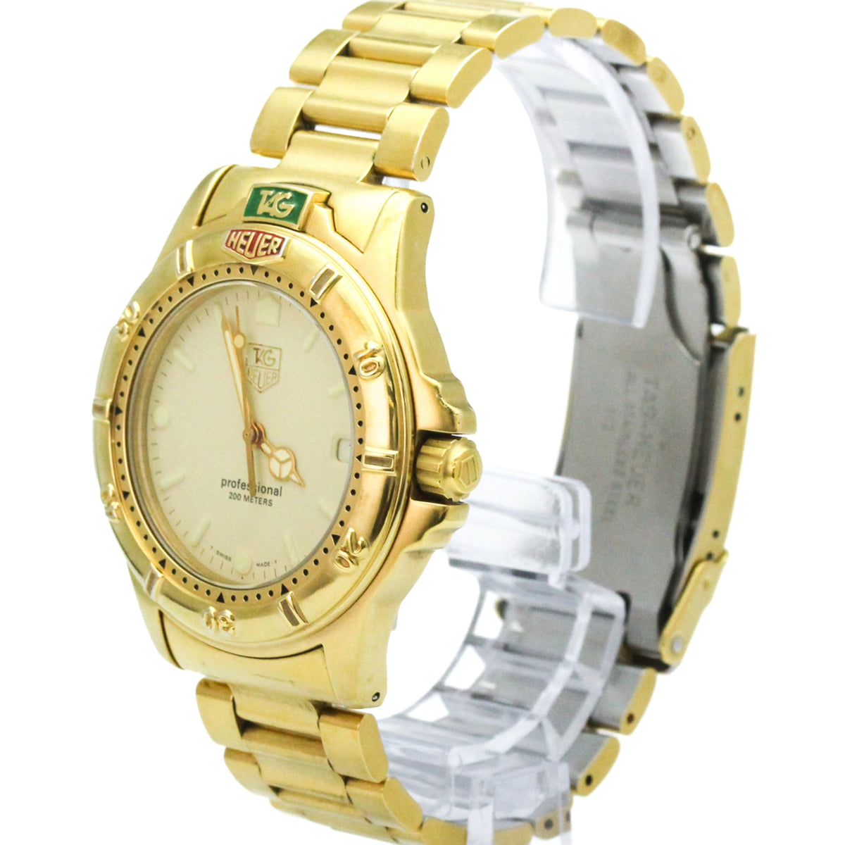 TAG Heuer Professional 994.706K horloge met beige wijzerplaat, 38 mm