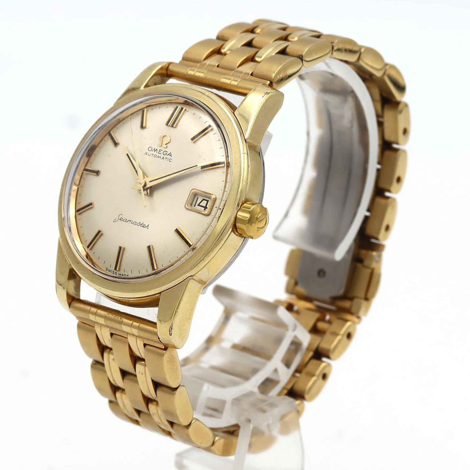 Omega Seamaster GZl1ji0d Gold Dial 34mm Watch