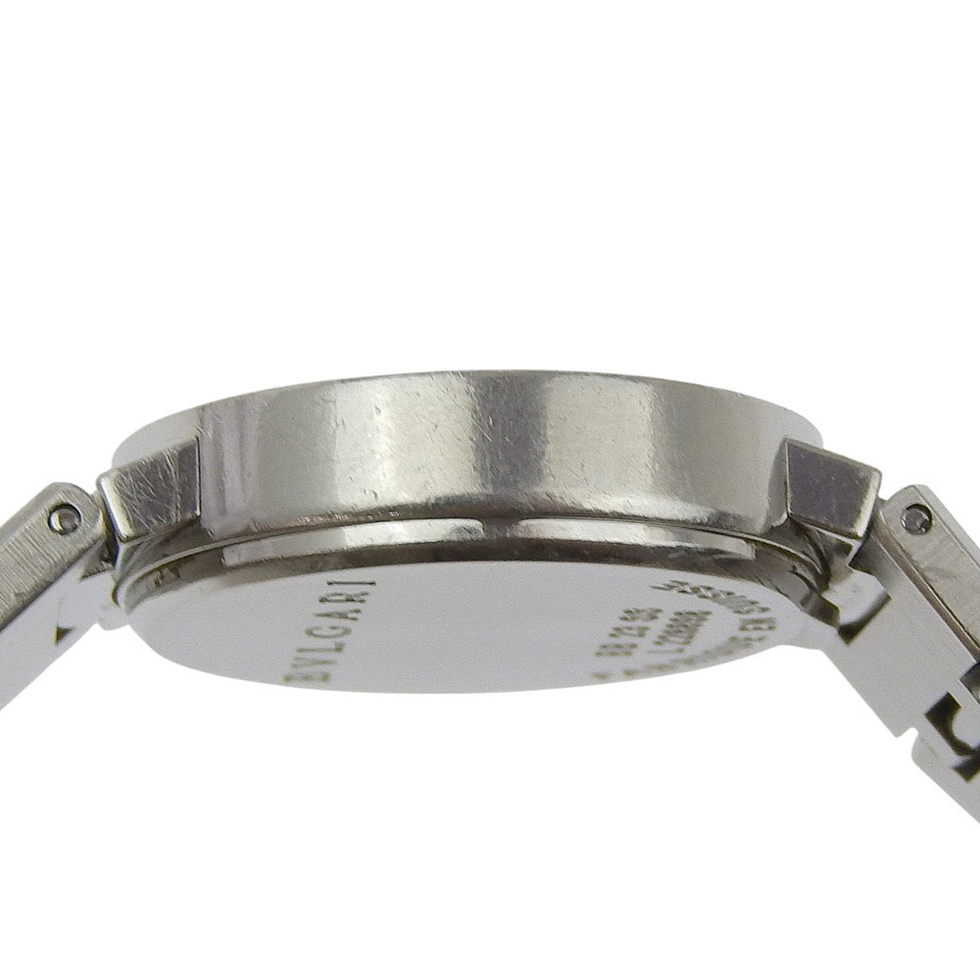 BVLGARI Bzero1-horloge, BZero1 BB23SS, roestvrij staal, quartz uurwerk, analoge wijzerplaat, zwarte wijzerplaat, dameshorloge