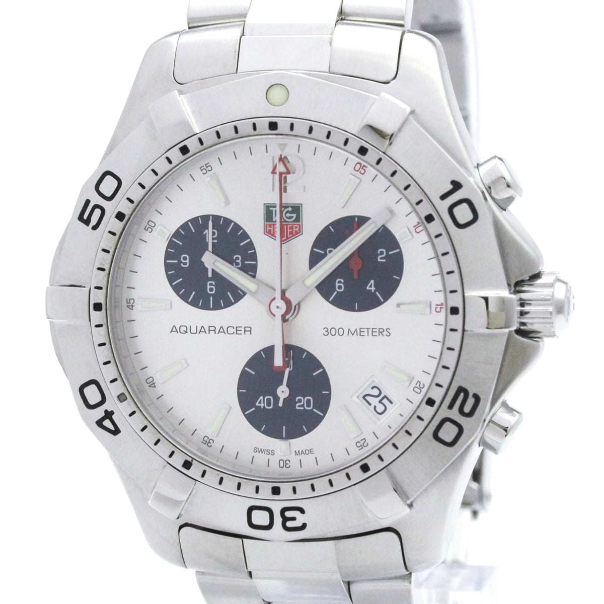 TAG Heuer Aquaracer CAF1111 Silver Dial 42mm Watch