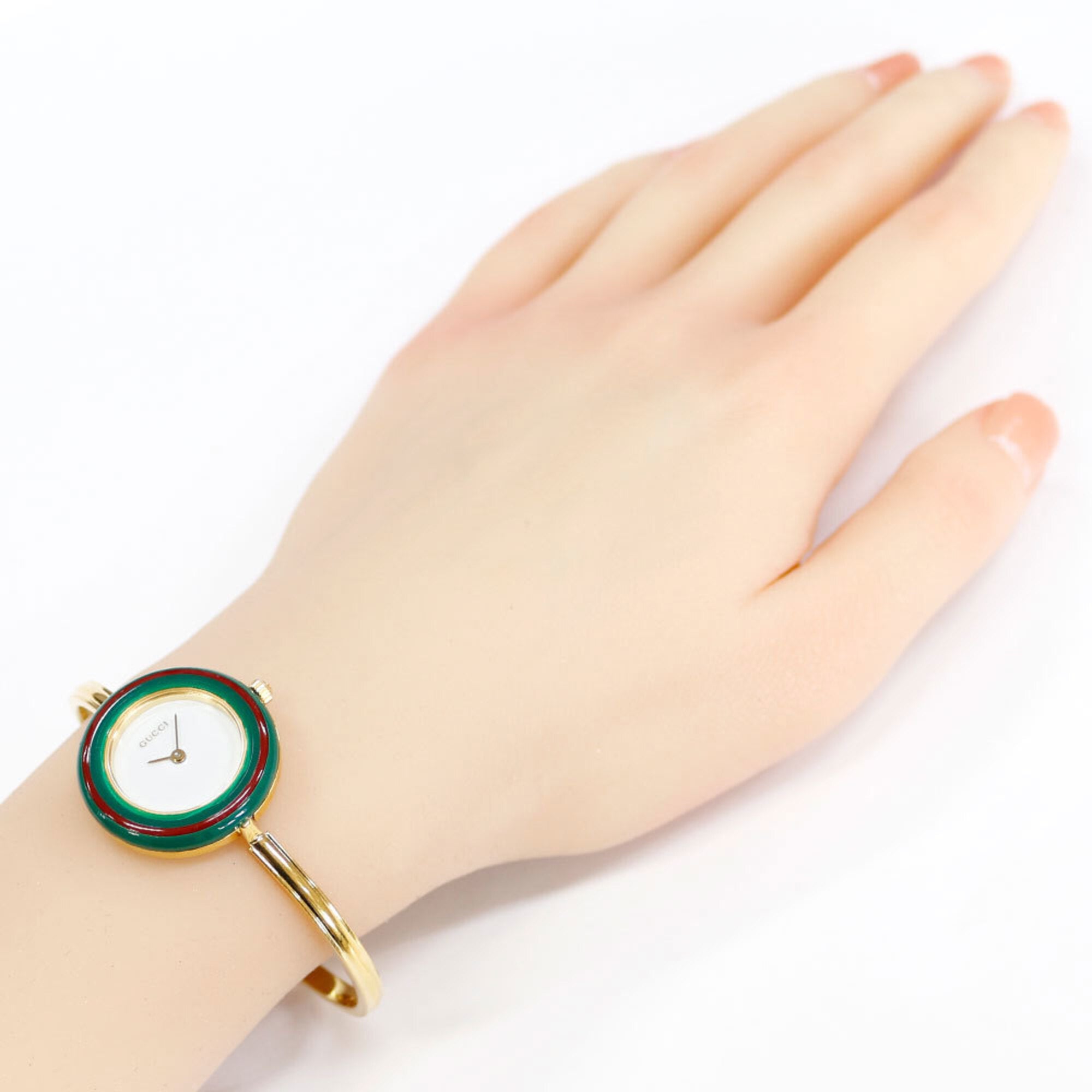 Gucci watch, GP 11 12.2 quartz women's GUCCI changeable bezel, 12 colors.