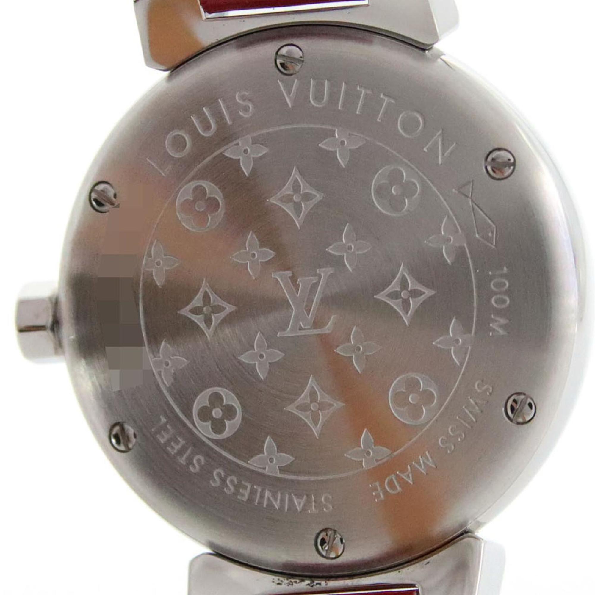 Louis Vuitton Tambour Heart Lug 1P Q121Z roestvrijstalen quartzhorloge