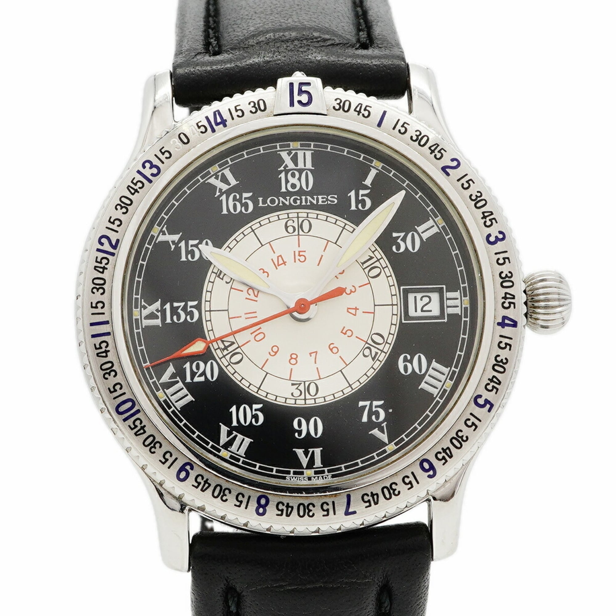 Longines Lindbergh L2.617.4 Black Dial Stainless steel 37mm Watch