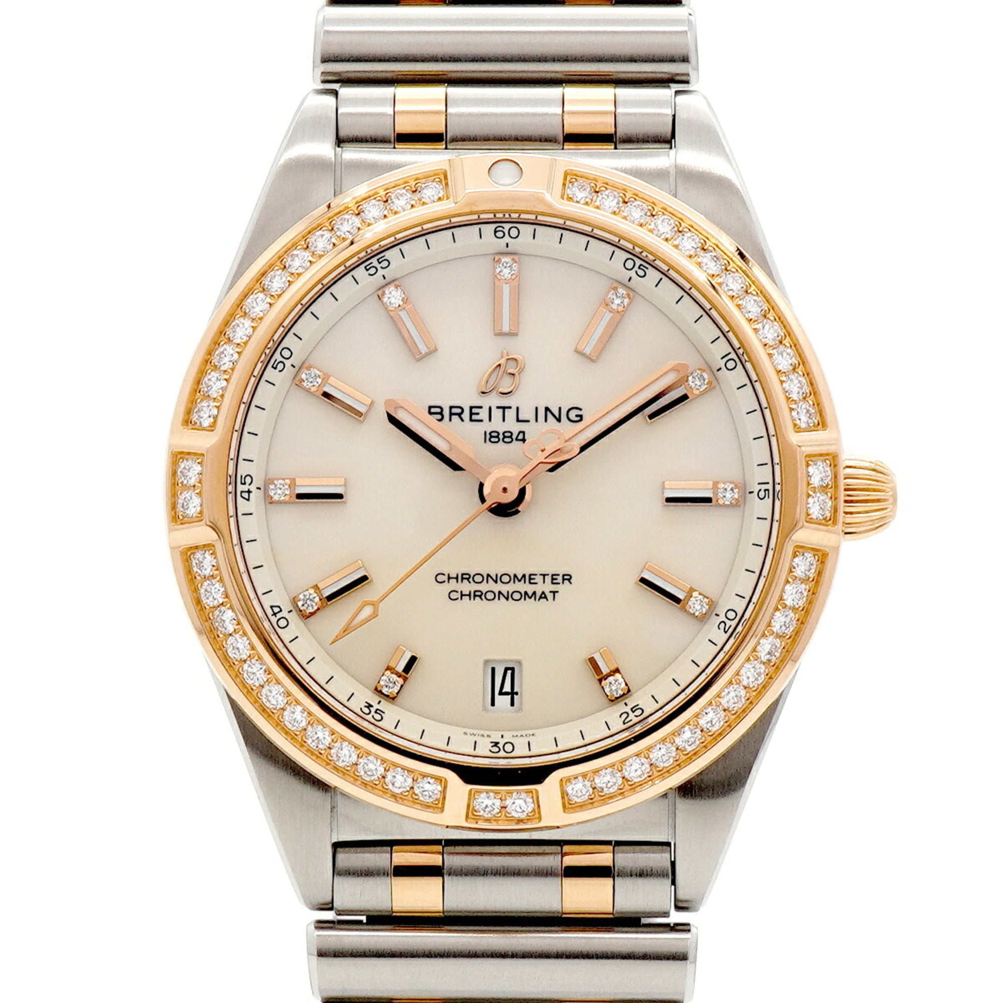 Breitling Chronomat U77310 Silver Dial 32mm Watch